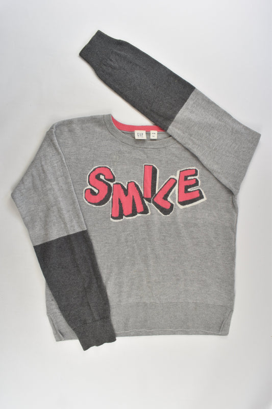 Gap Kids Size 13-14 'Smile' Knit Jumper
