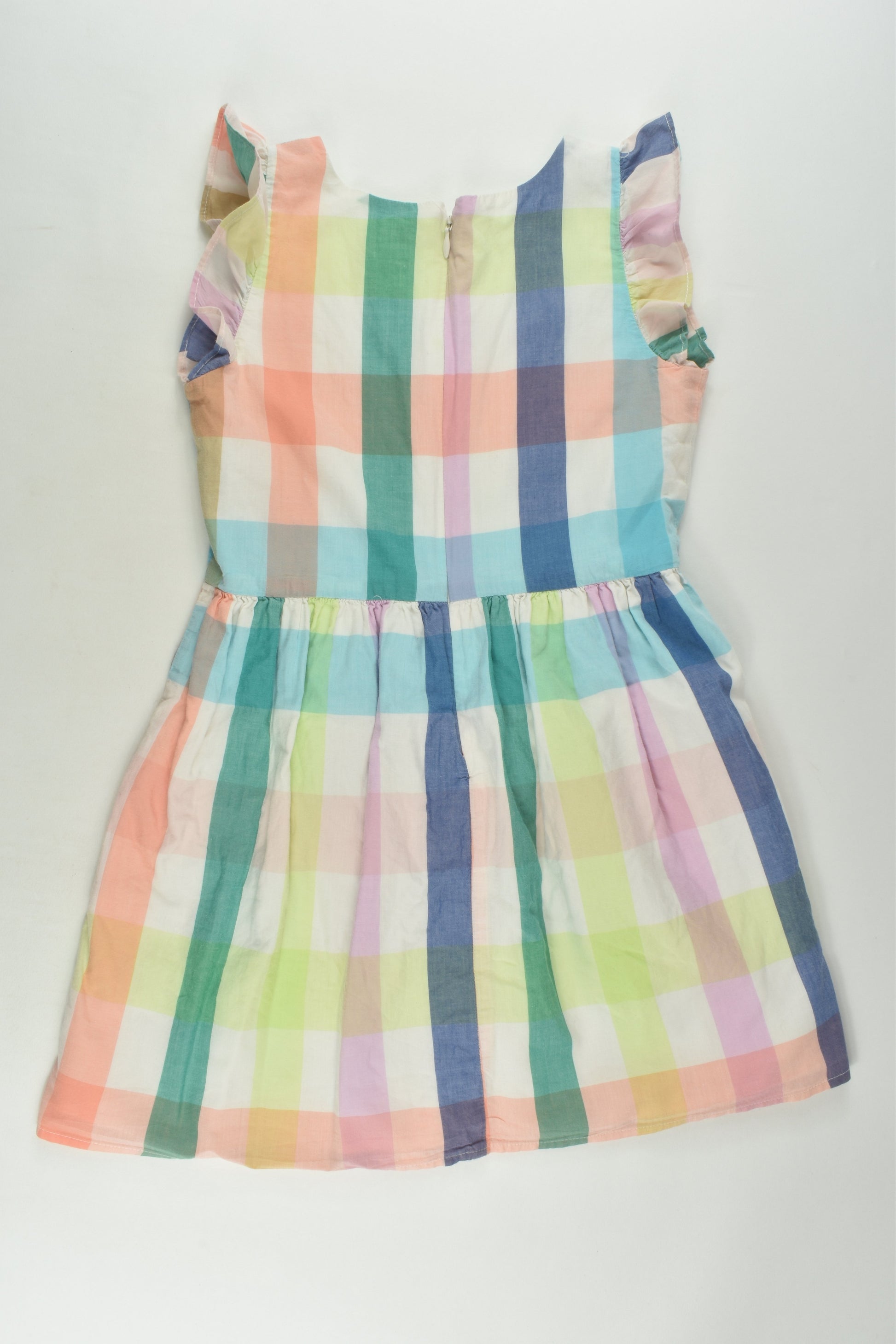 Gap Kids Size 6-7 Lined Checked Dress