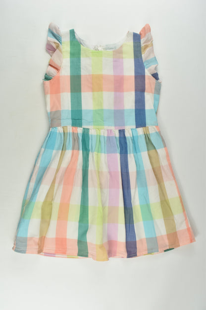 Gap Kids Size 6-7 Lined Checked Dress