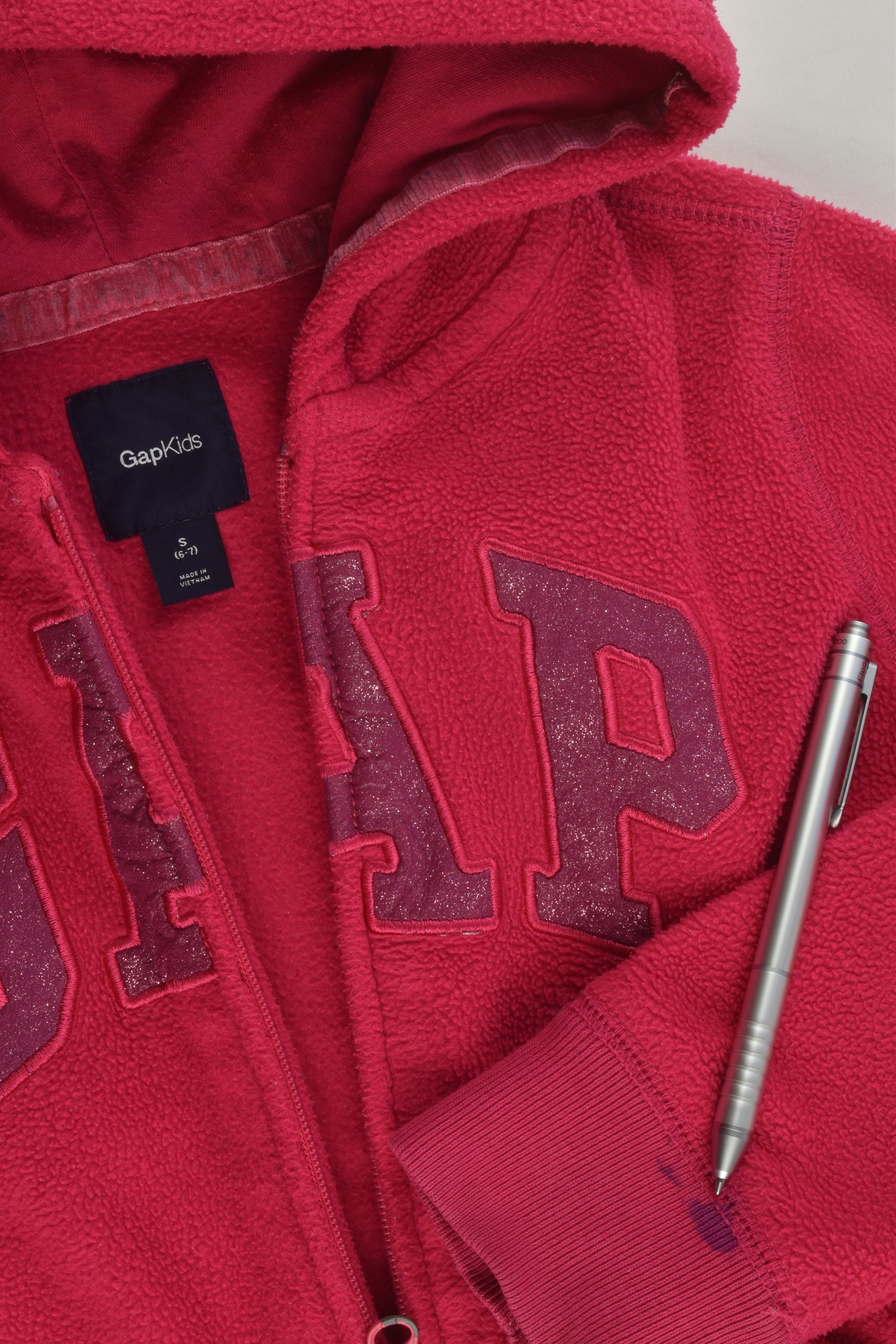 Gap Kids Size 6-7 (S) Zip Fleece Jumper