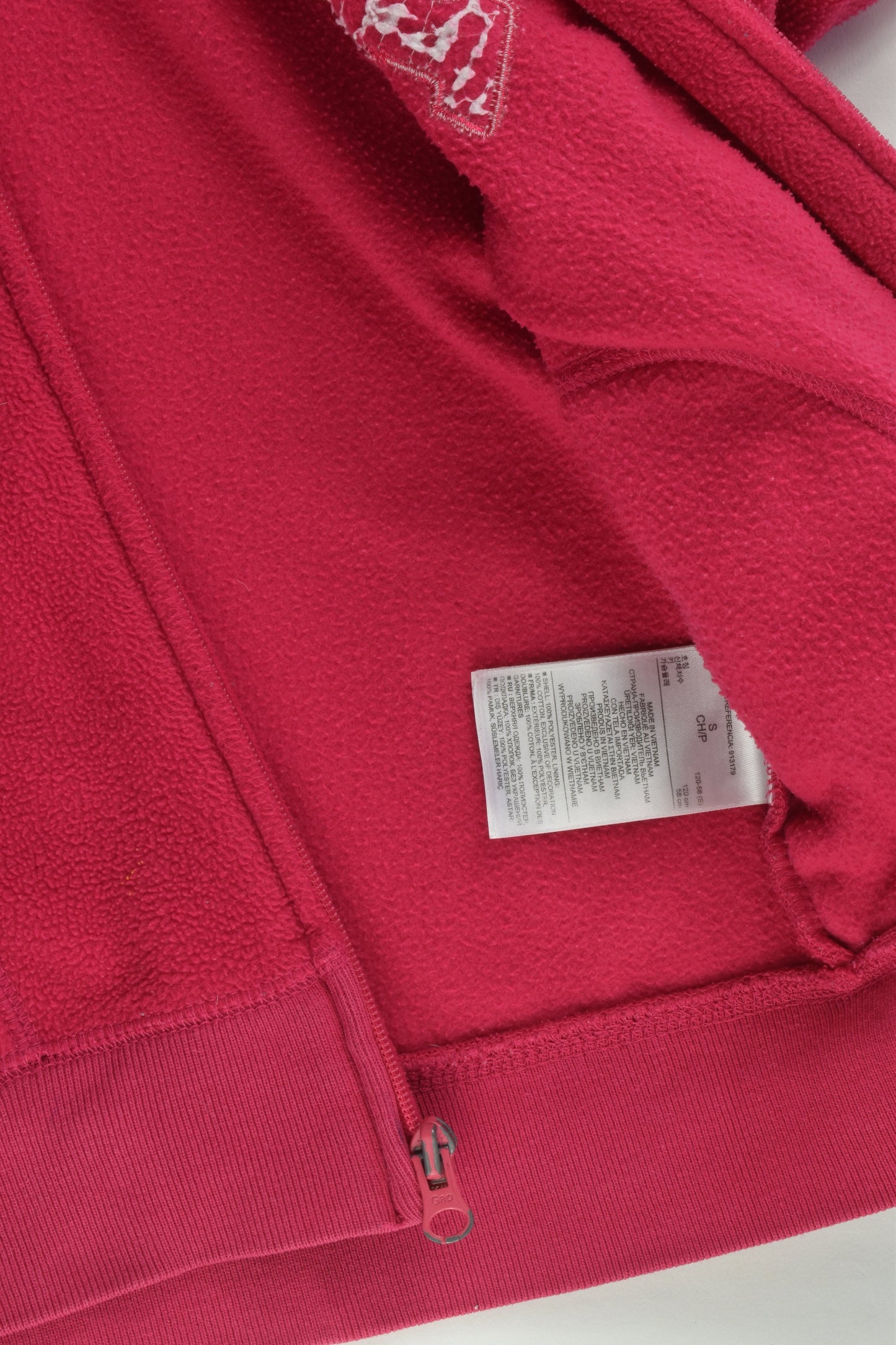 Gap Kids Size 6-7 (S) Zip Fleece Jumper