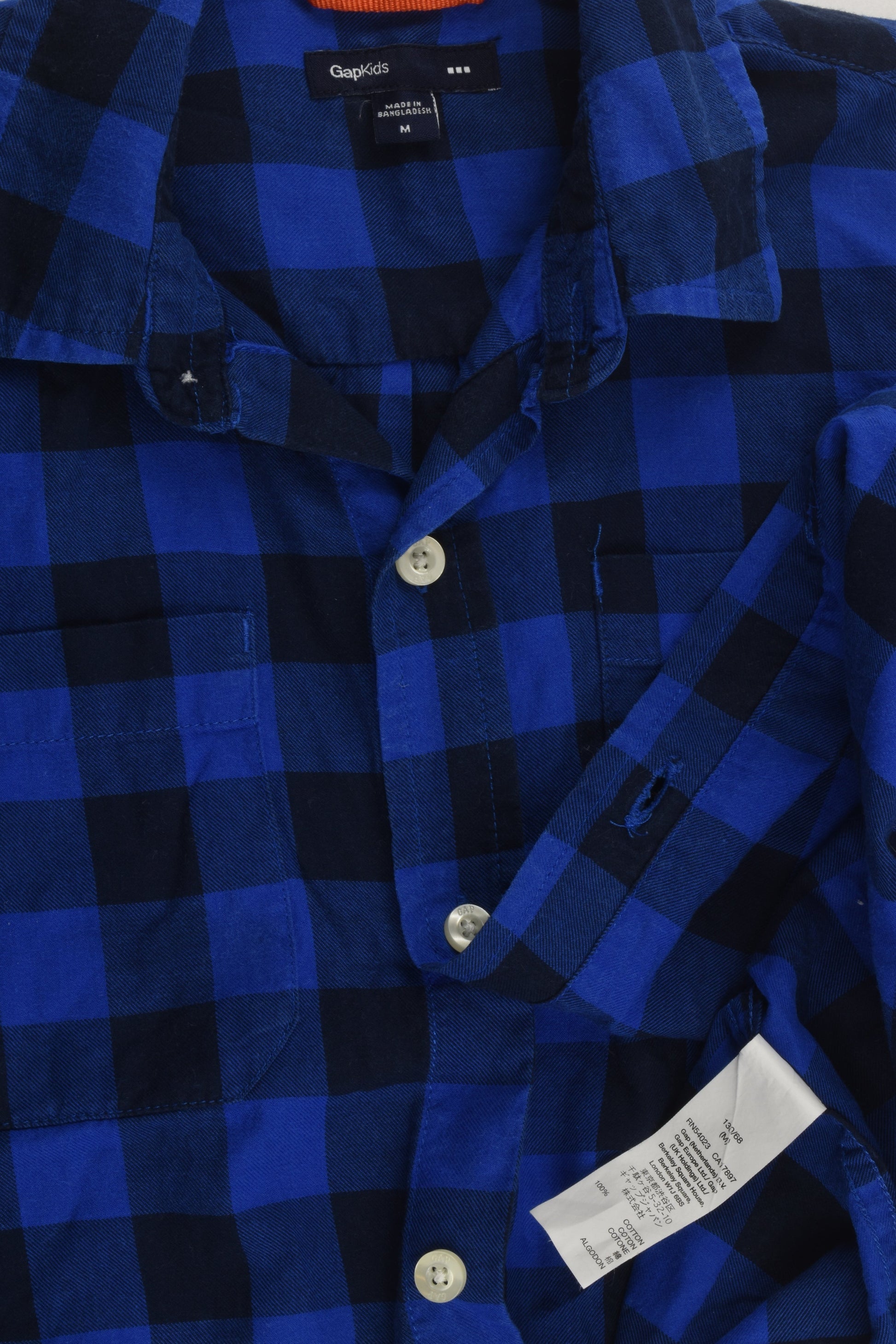 Gap Kids Size 8-9 Checked Shirt