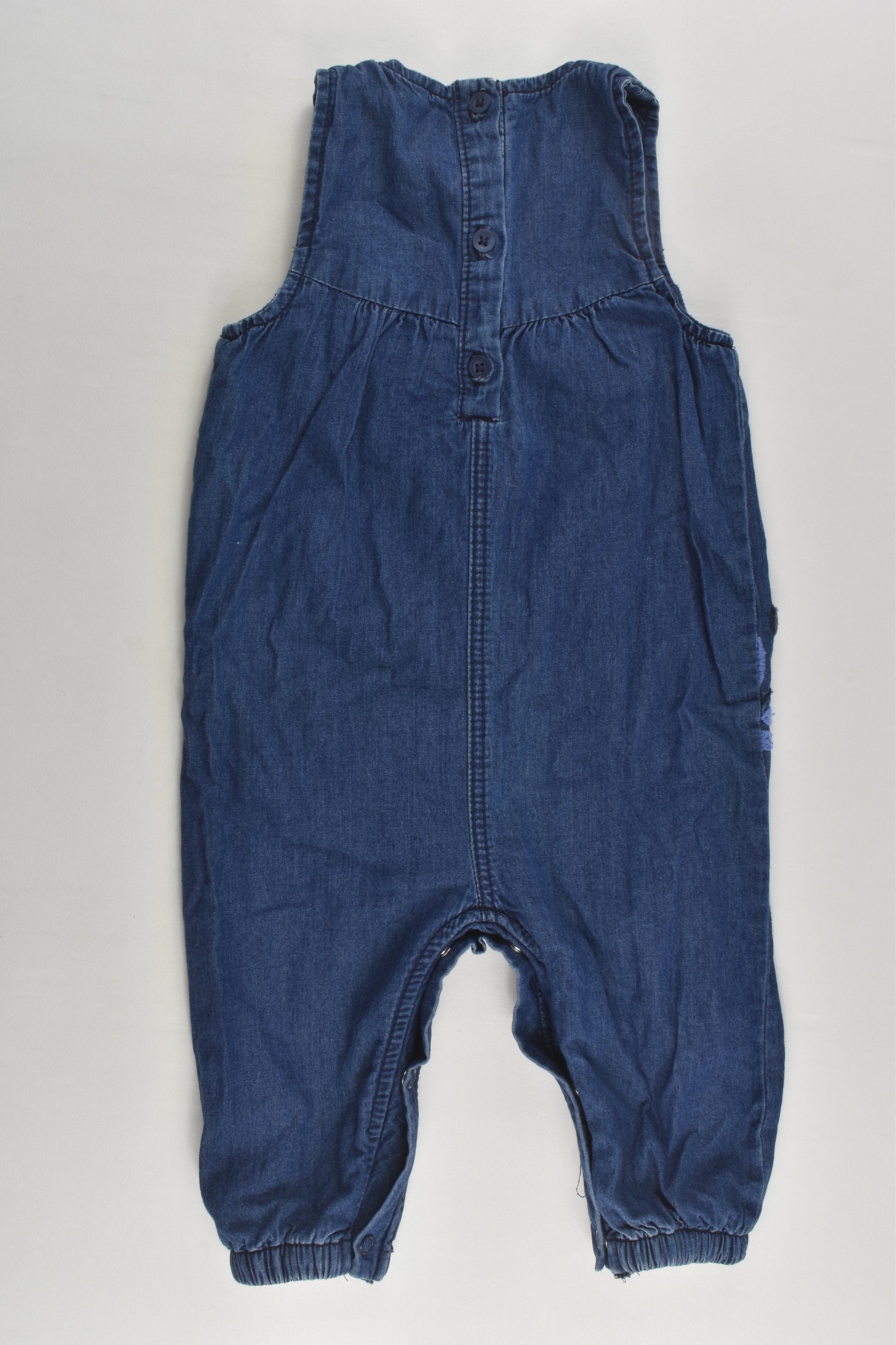 George Size 0 (6-9 months) 'You Are So Loved' Lined Denim Overalls