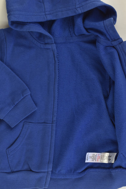 George Size 00 (3-6 months) Blue Hooded Jumper