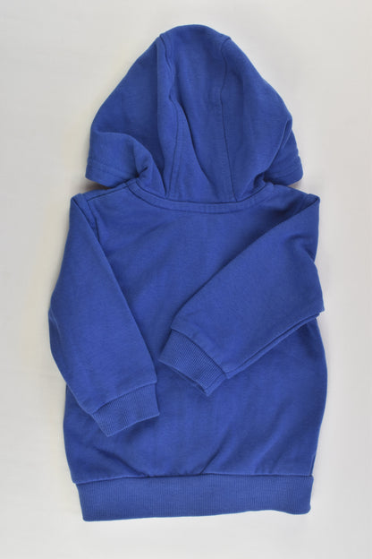 George Size 00 (3-6 months) Blue Hooded Jumper