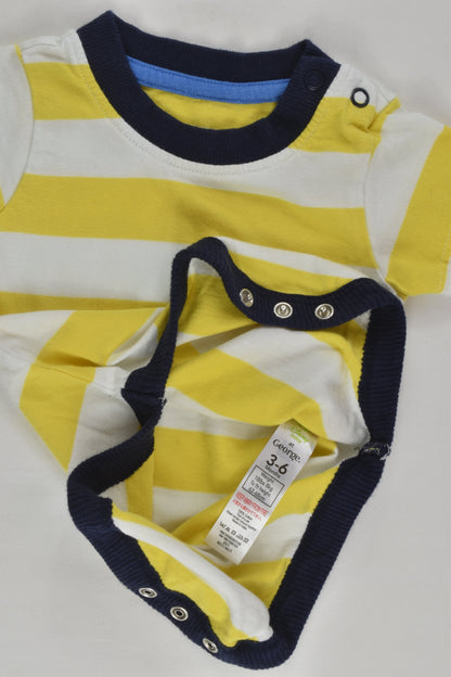 George Size 00 (3-6 months) Striped Bodysuit