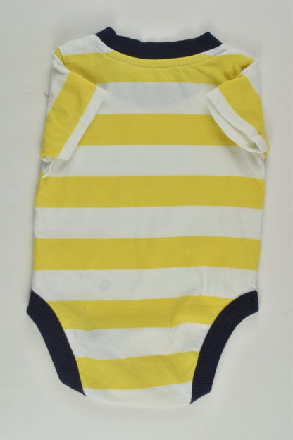 George Size 00 (3-6 months) Striped Bodysuit