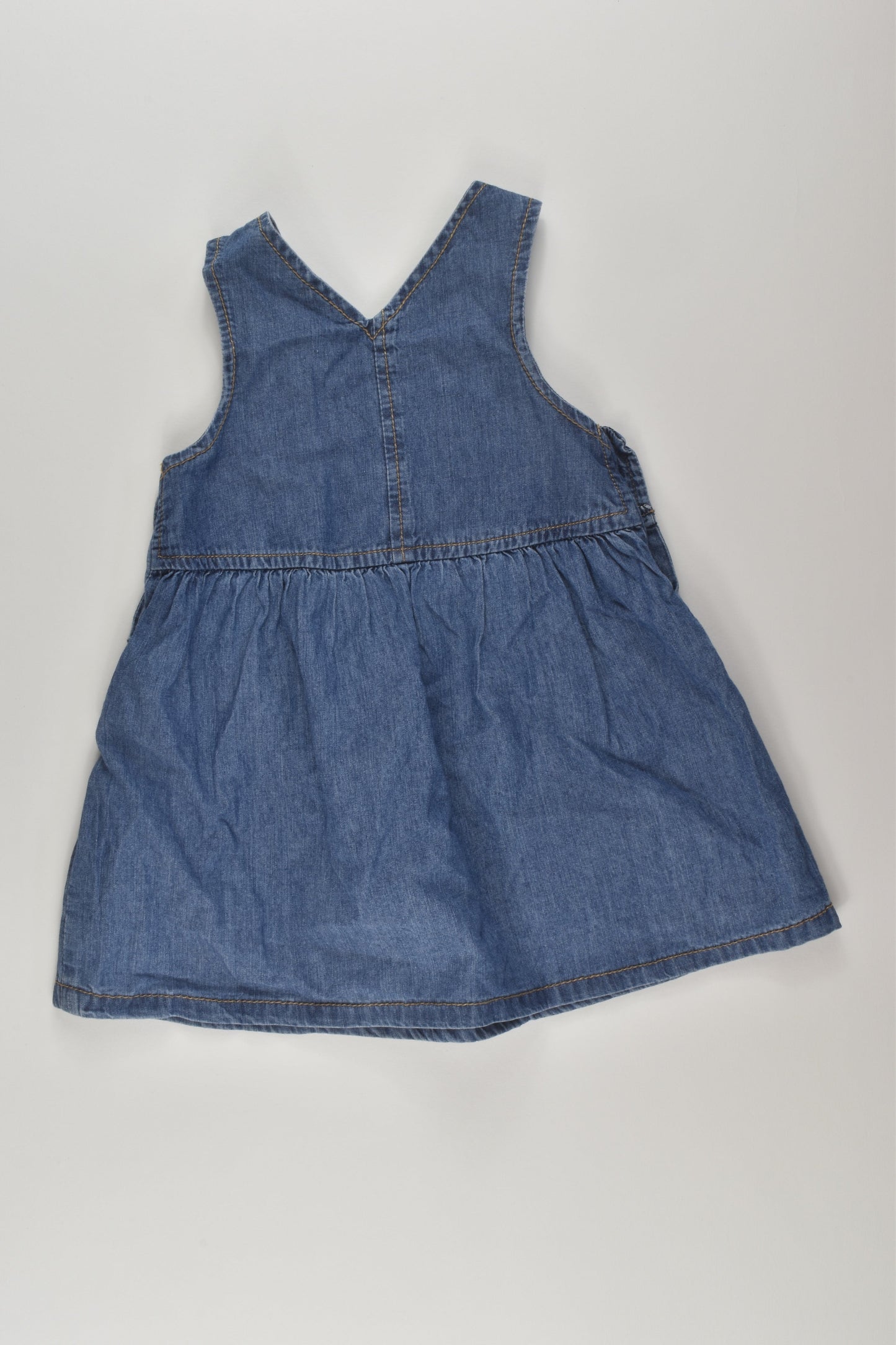 George Size 00 Embroidery Lightweight Denim Dress