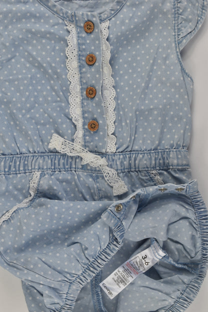 George Size 00 Lightweight Denim Romper