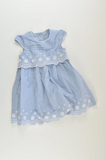 George Size 00 Lined Embroidery Dress