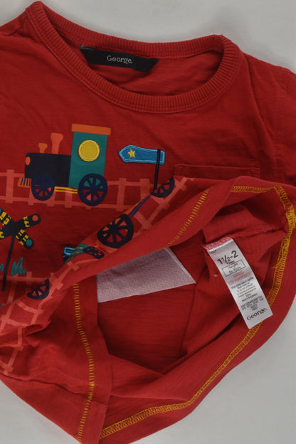 George Size 1-2 (86-92 cm) Train T-shirt
