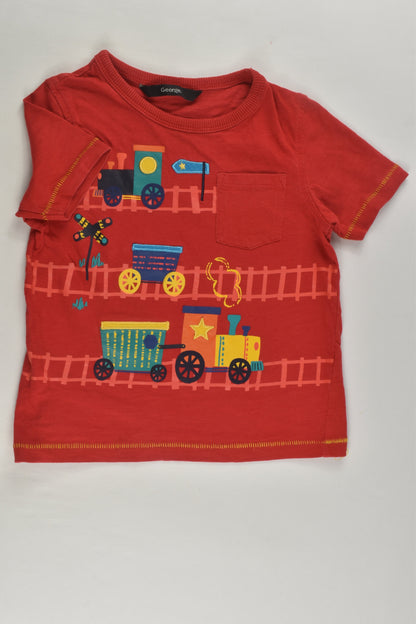 George Size 1-2 (86-92 cm) Train T-shirt