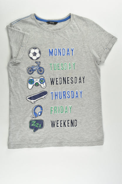 George Size 11-12 (146-152 cm) Days of the Week T-shirt