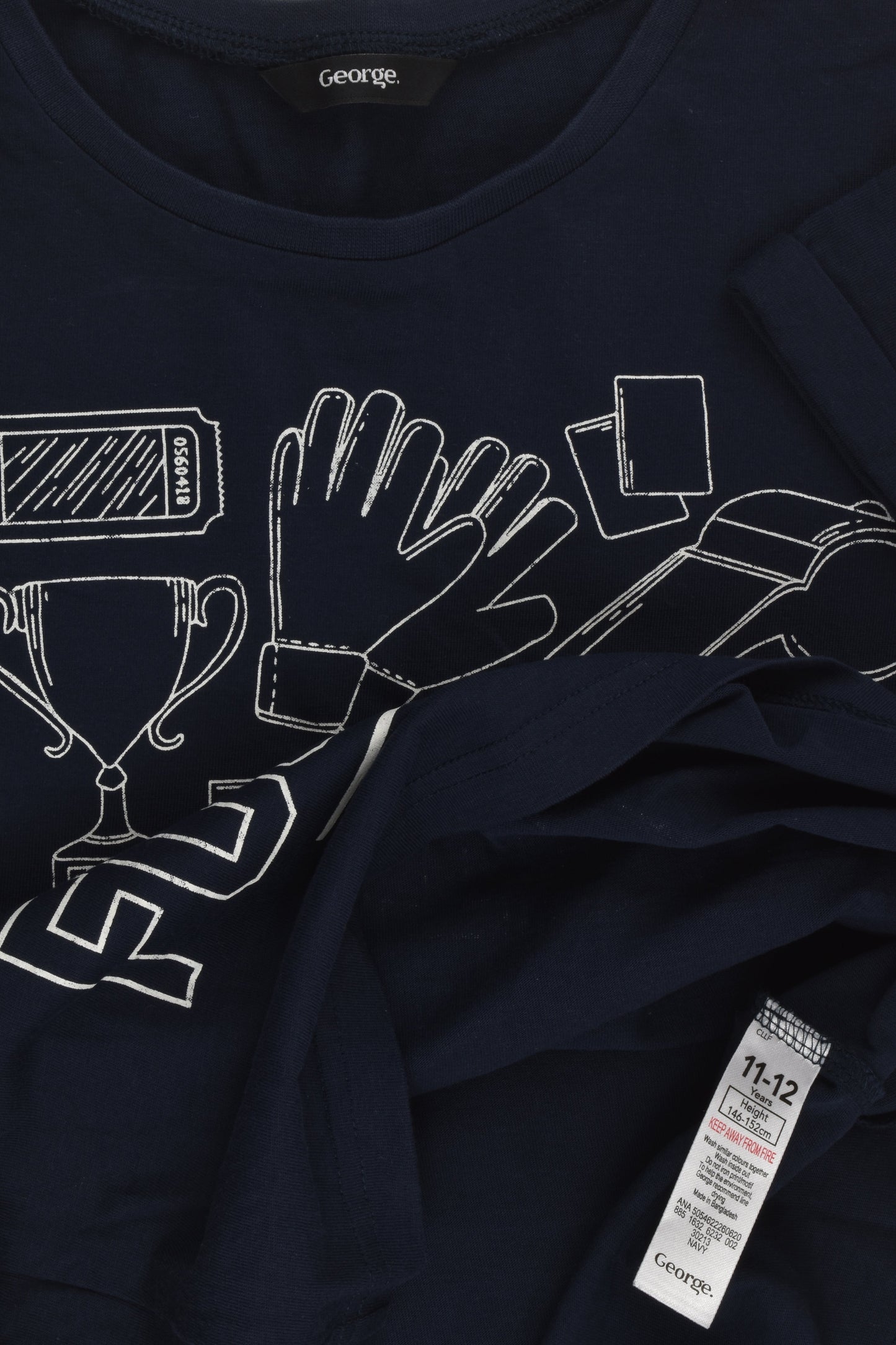 George Size 11-12 'Football Crazy' T-shirt