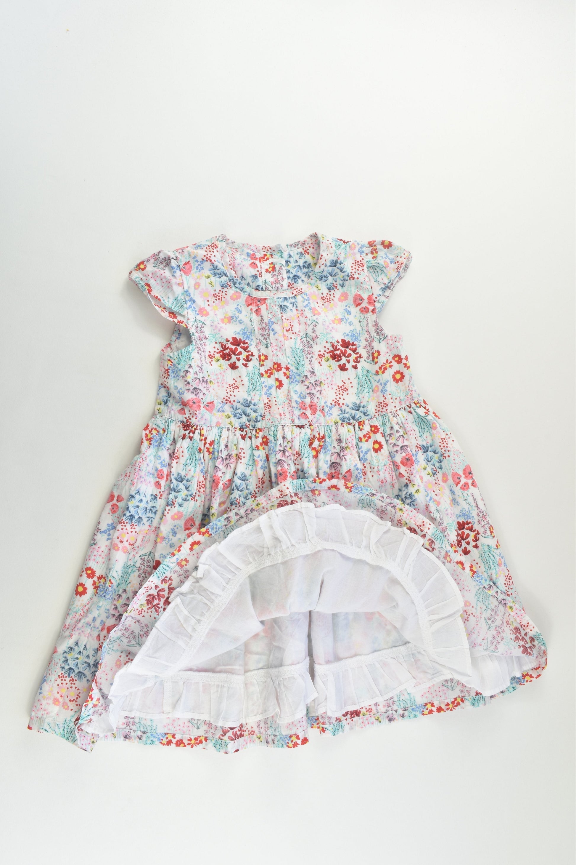 George Size 2 (18-24 months, 86.92 cm) Lined Floral Dress