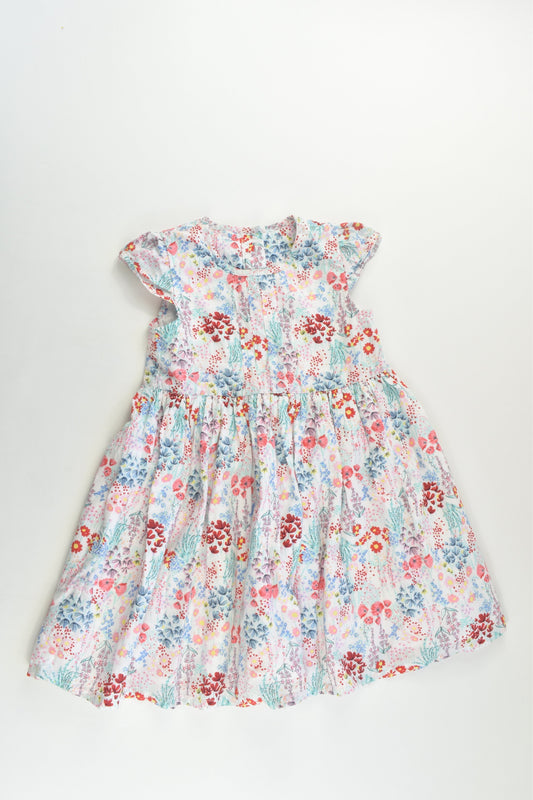 George Size 2 (18-24 months, 86.92 cm) Lined Floral Dress