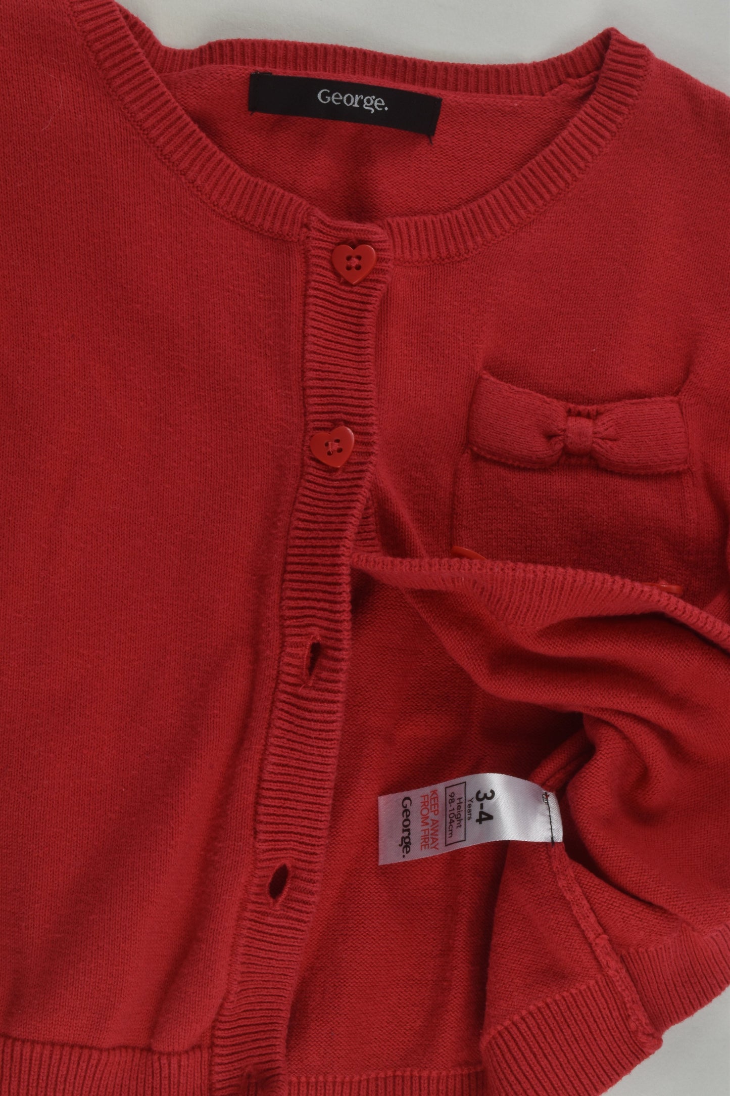 George Size 3-4 Knit Cardigan