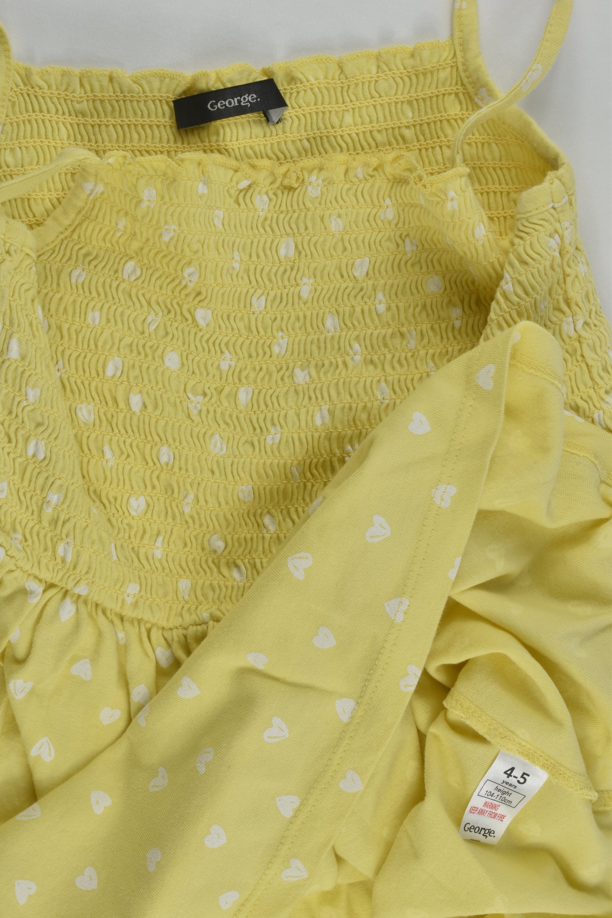 George Size 4-5 Love Hearts Dress