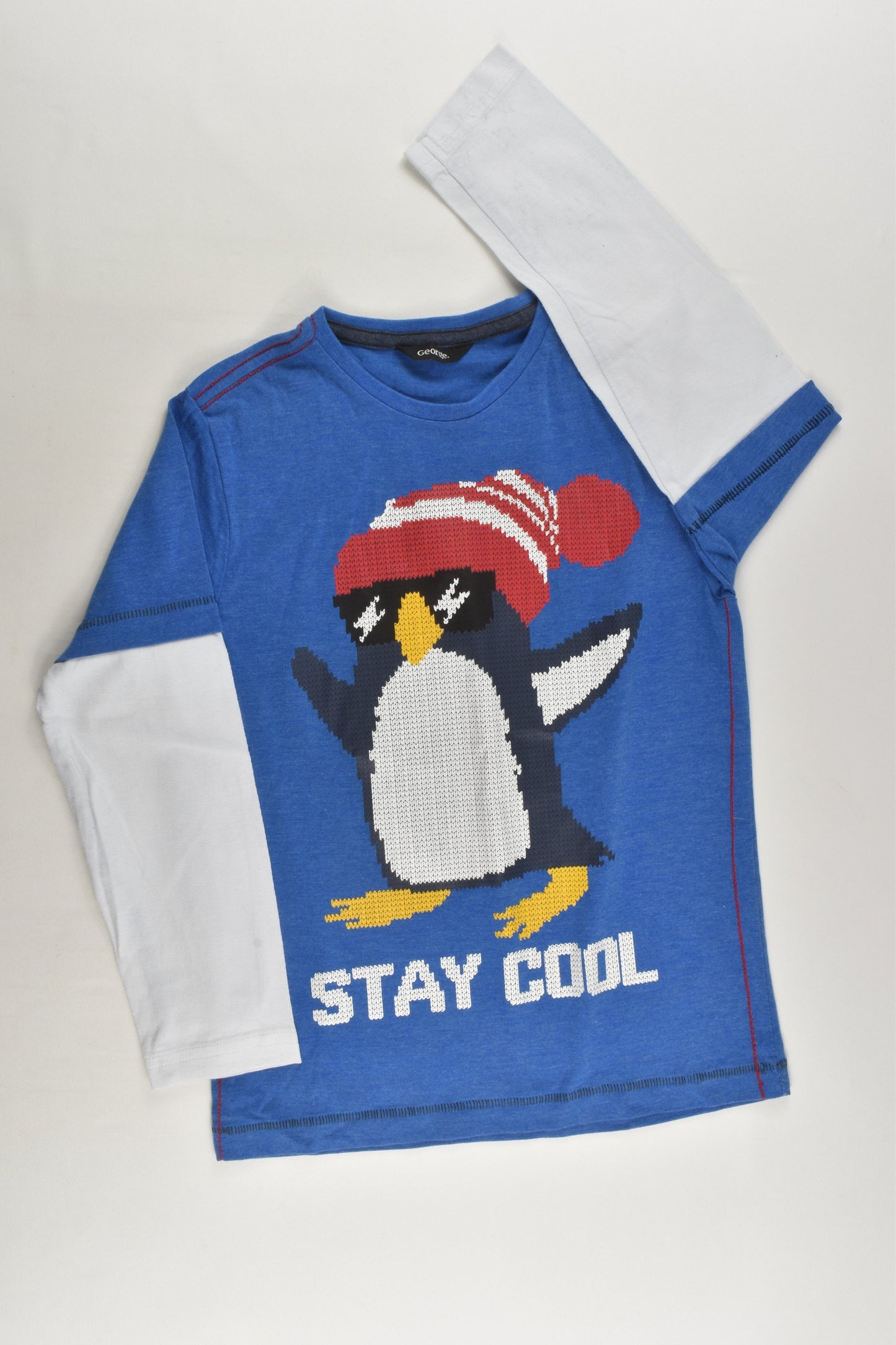 George Size 5-6 Penguin 'Stay Cool' Top