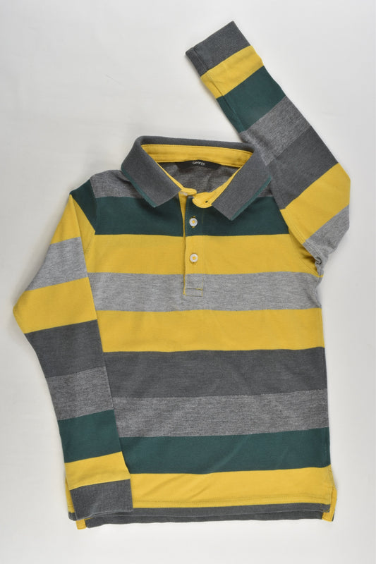 George Size 5-6 Striped Polo Shirt