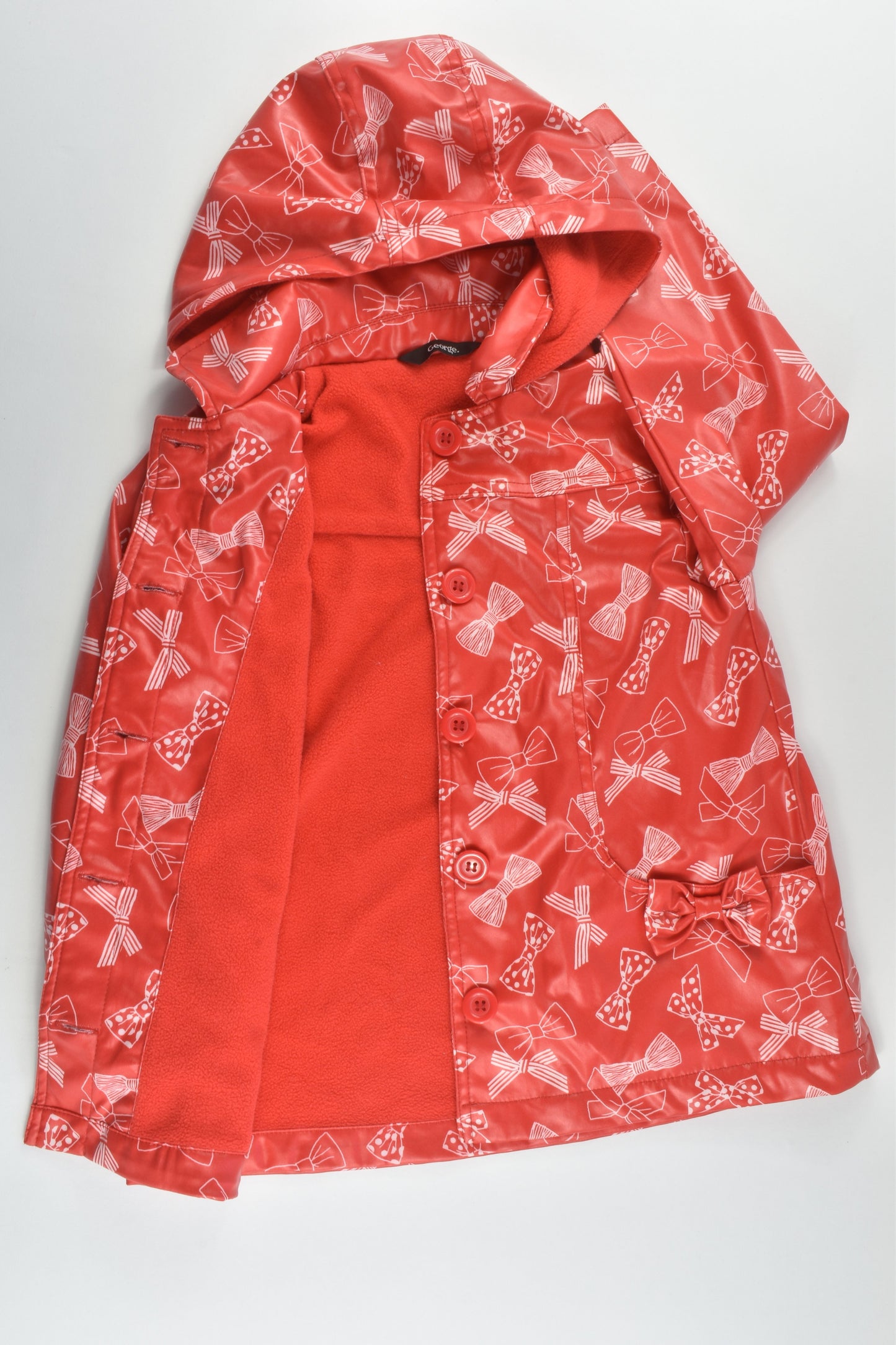 George size 4-5 (104-110 cm) Fleece Lined Rain Jacket