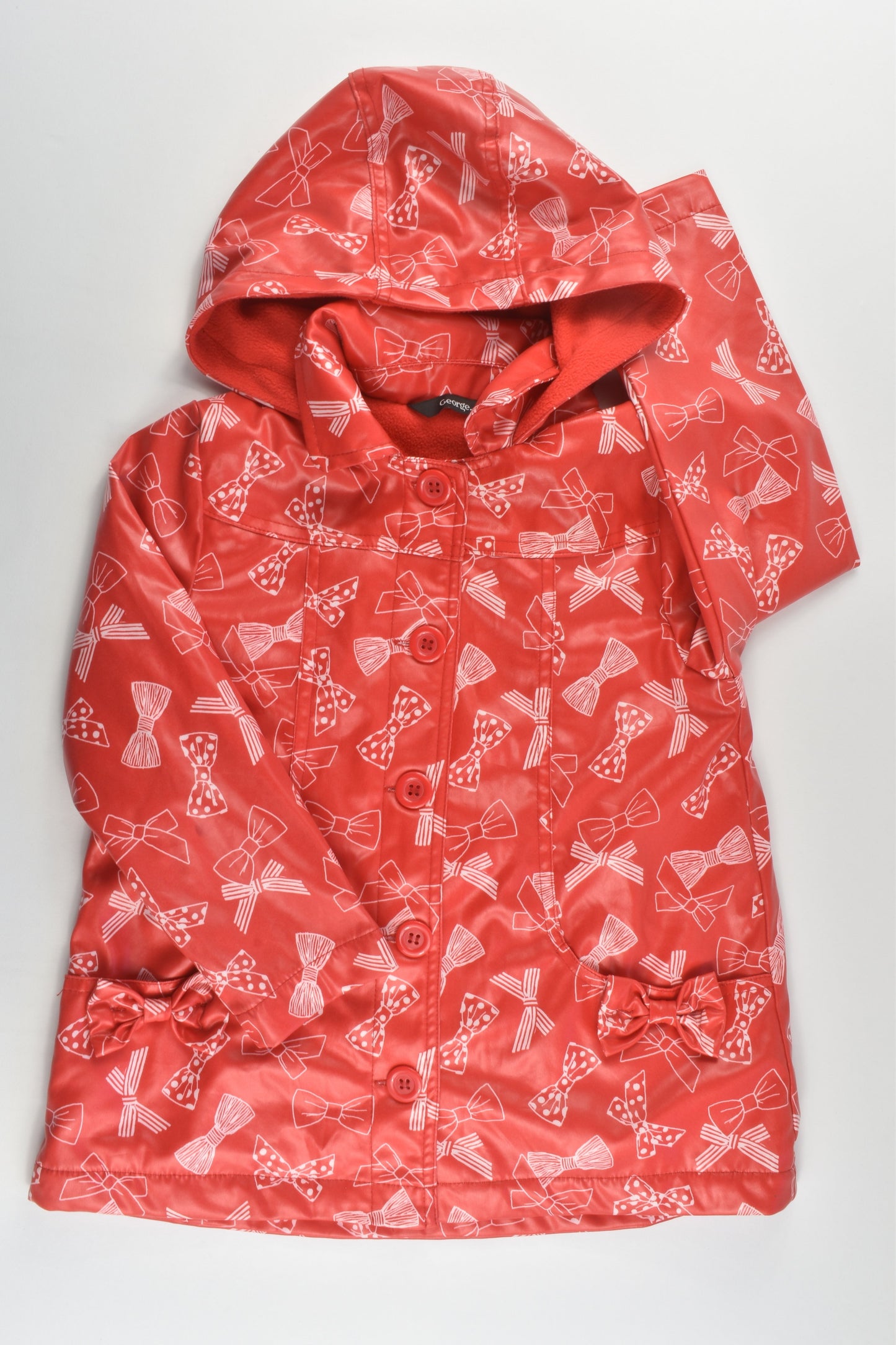 George size 4-5 (104-110 cm) Fleece Lined Rain Jacket