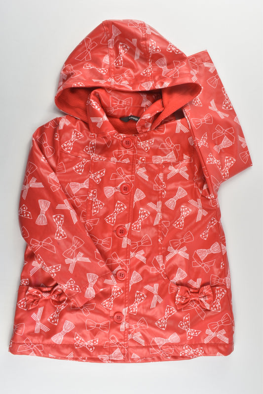 George size 4-5 (104-110 cm) Fleece Lined Rain Jacket