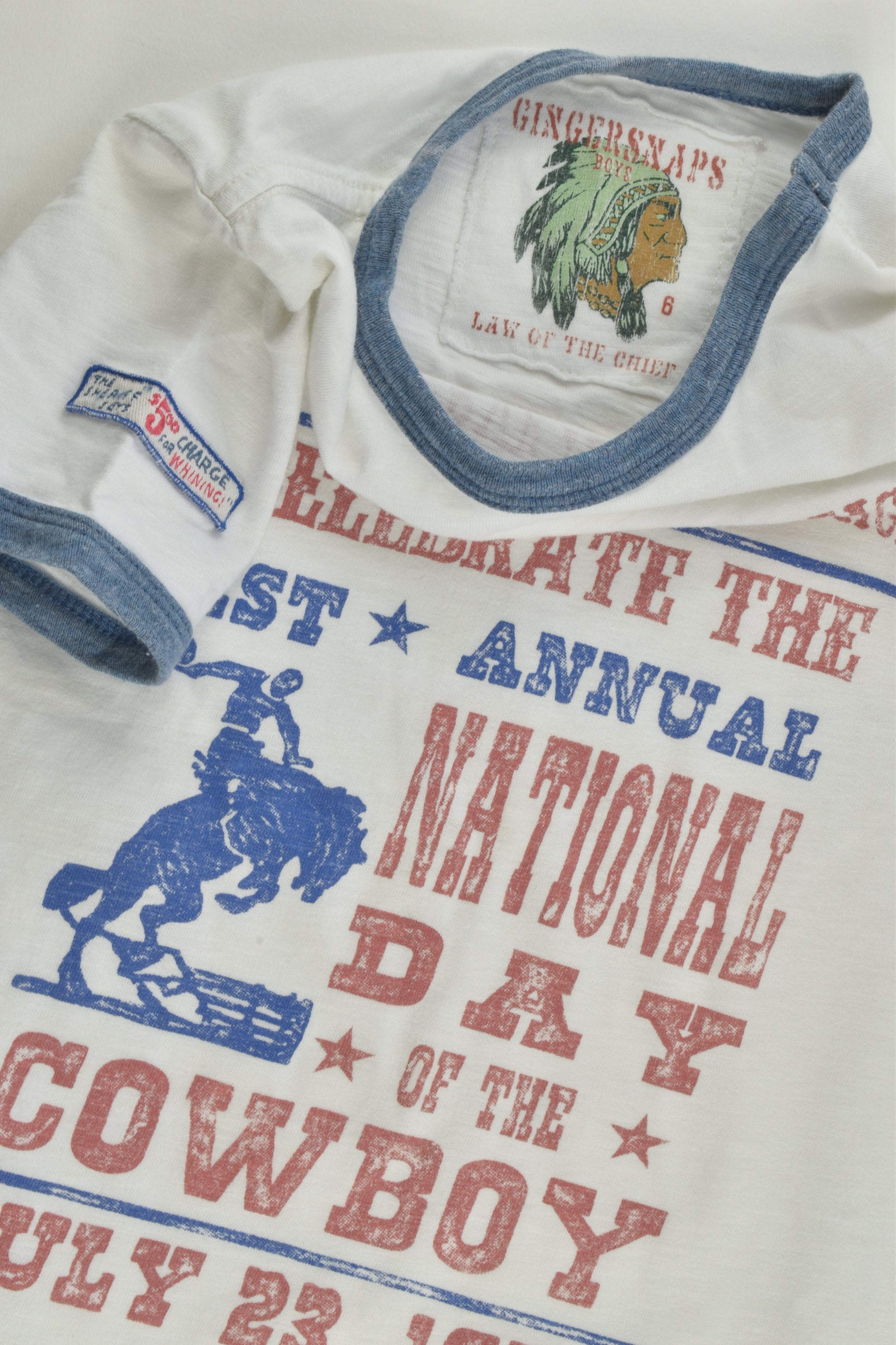 Gingersnaps Size 4-5 'Preserve The Heritage' T-shirt
