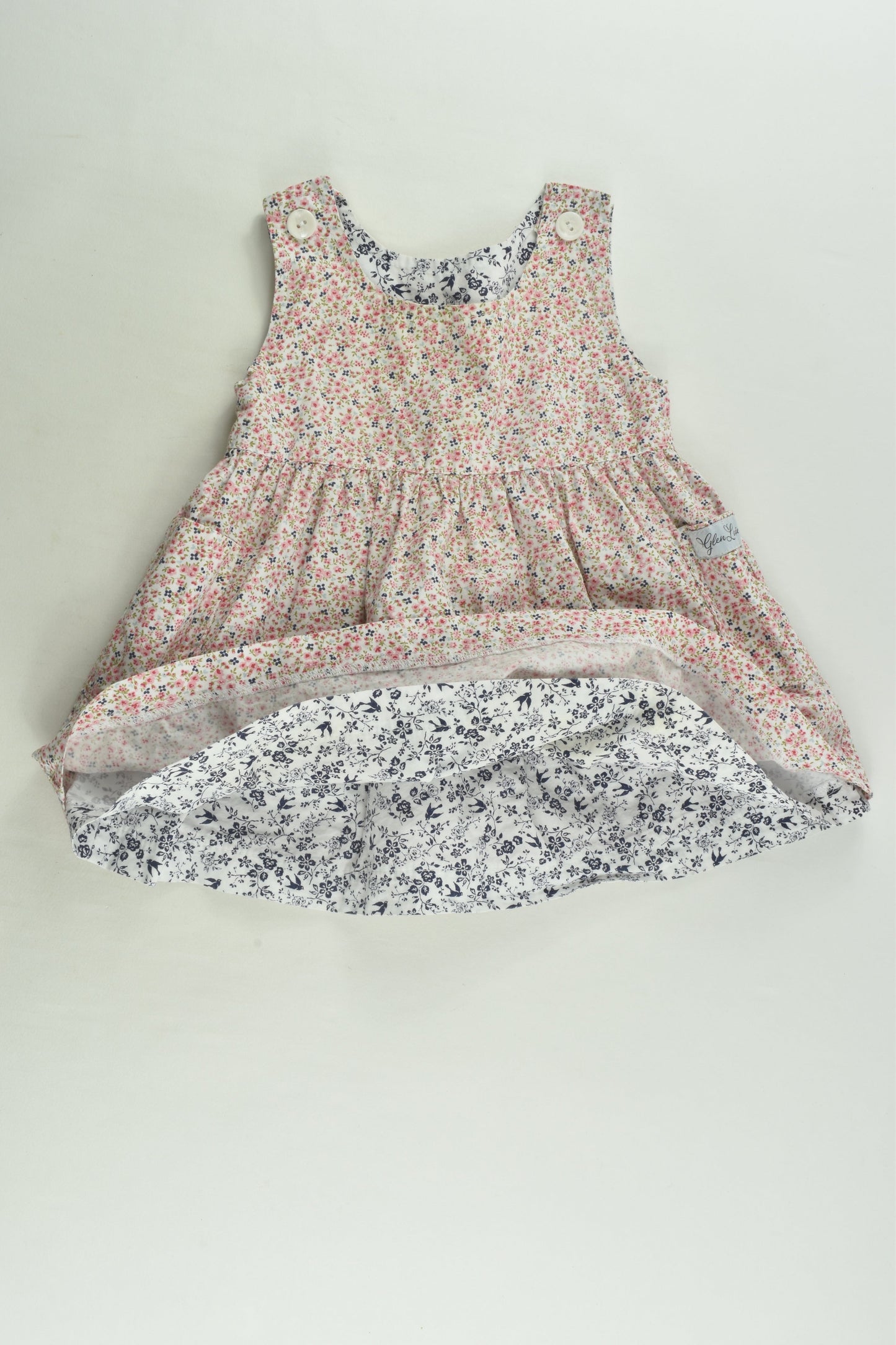 Glen Lossie Size approx 1 Reversible Floral Dress