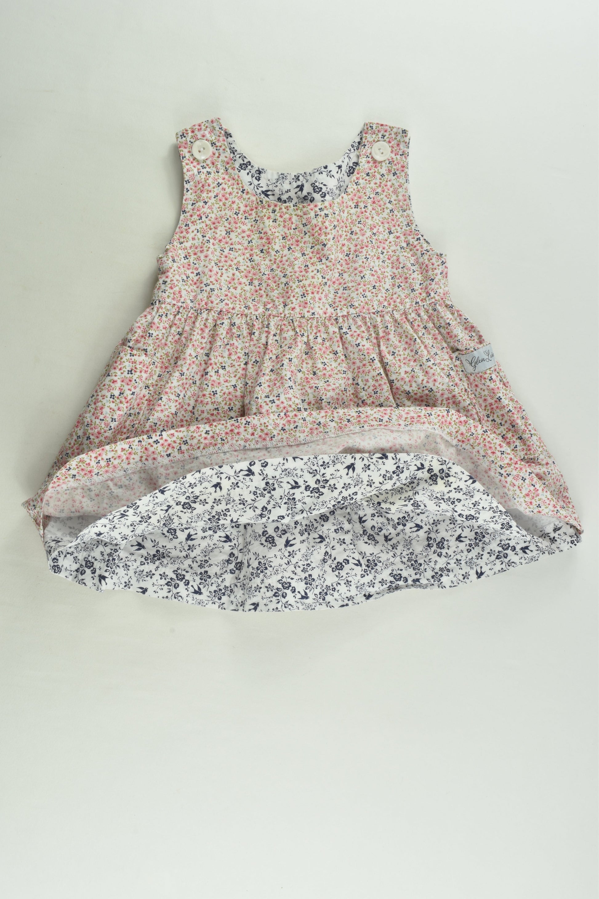 Glen Lossie Size approx 1 Reversible Floral Dress