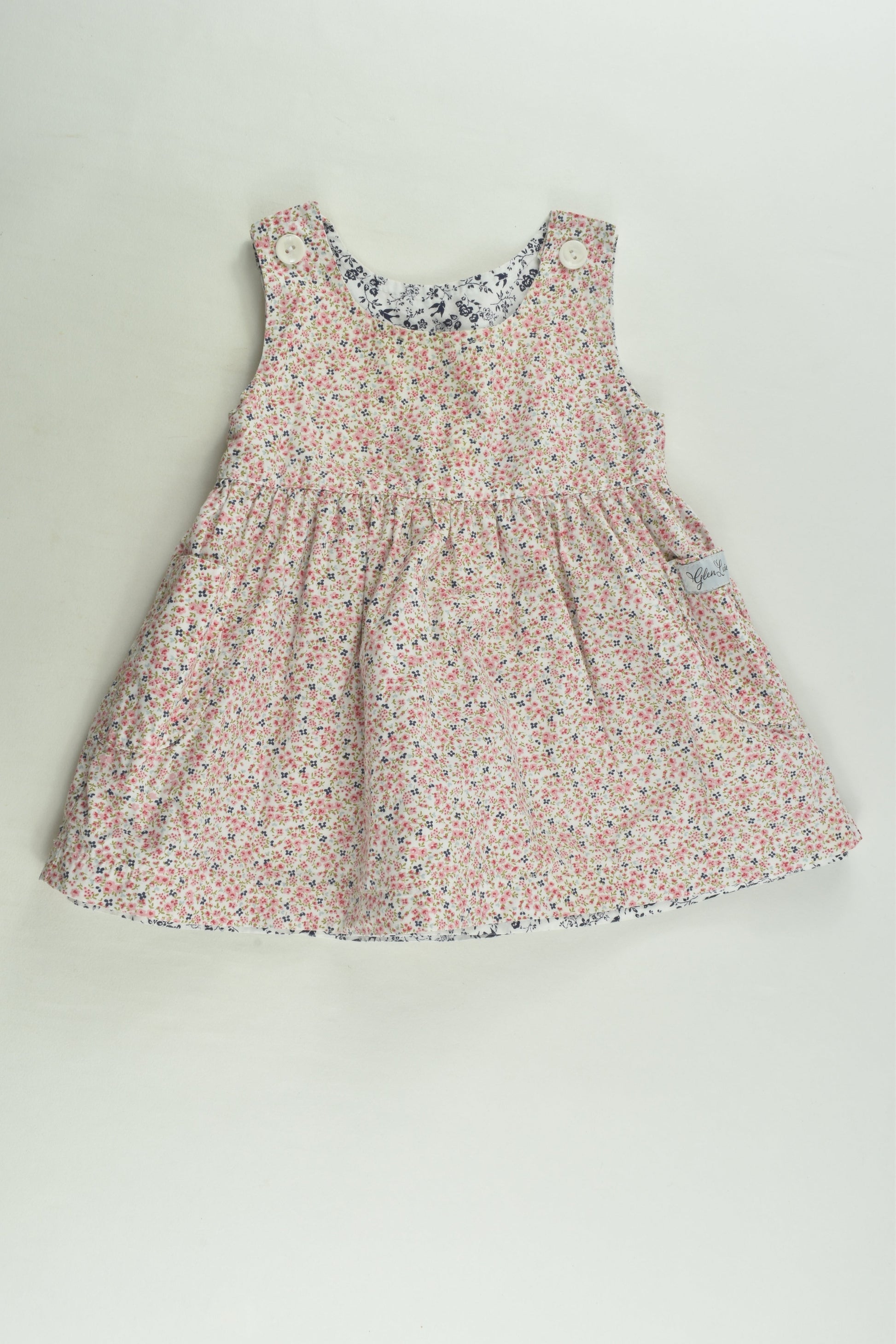 Glen Lossie Size approx 1 Reversible Floral Dress