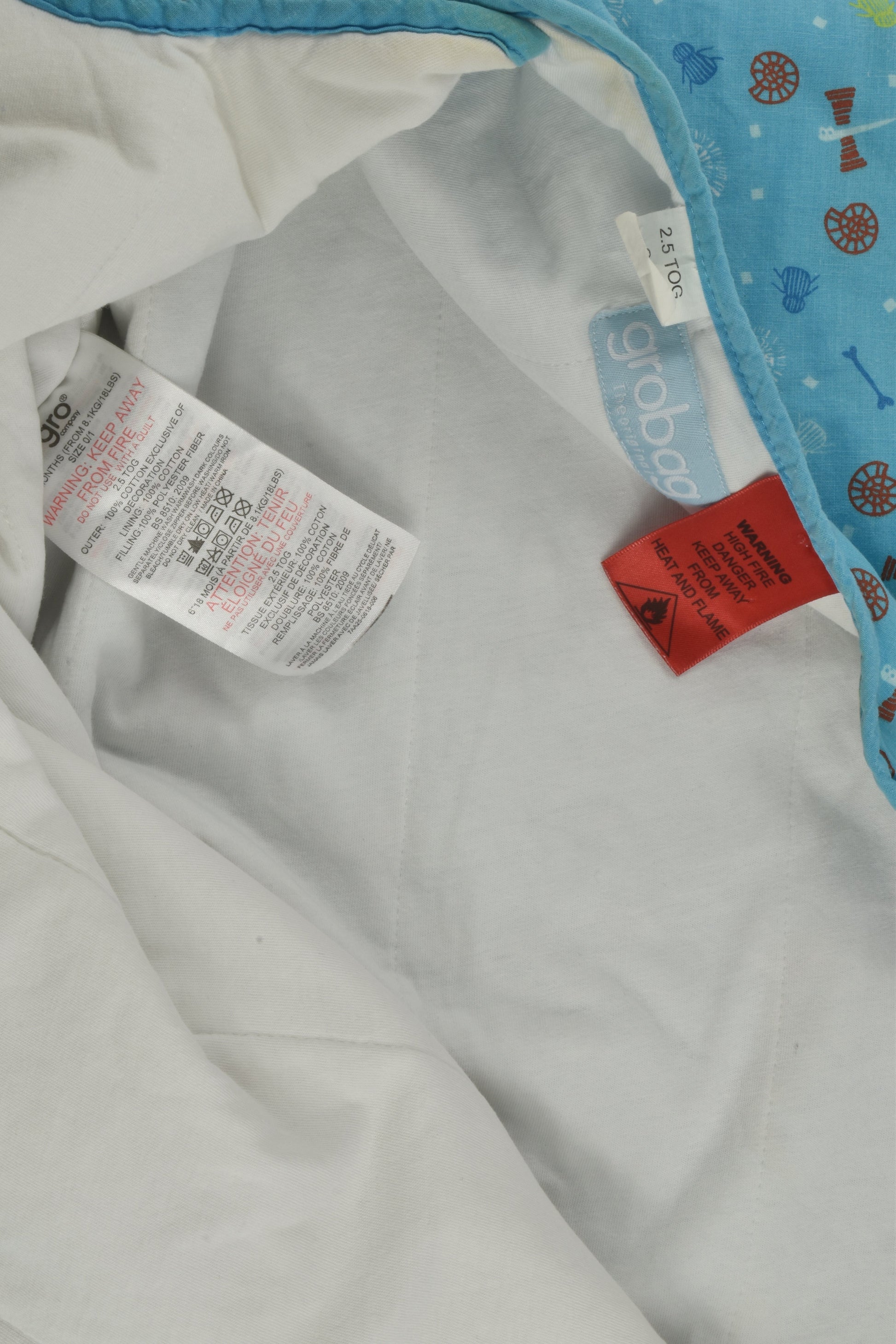 Grobag Size 0/1 Tog 2.5 Sleeping Bag