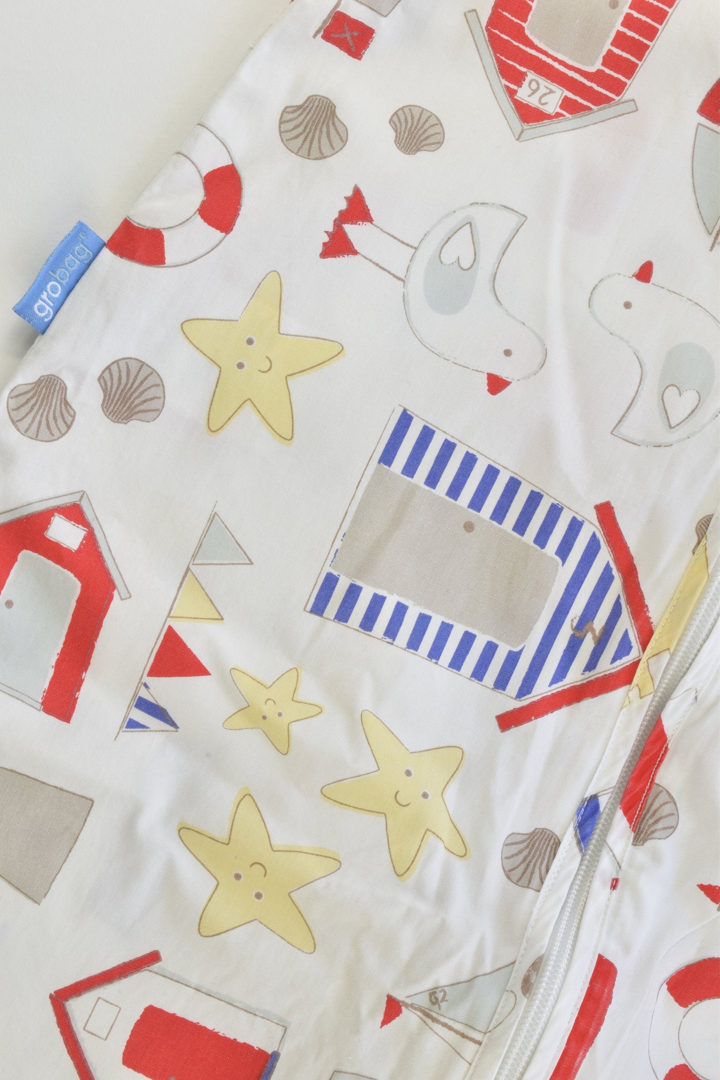 Grobag Size 1-3 (18-36 months) 0.5 Tog Seagulls and Beach Sleeping Bag with Travel Bag