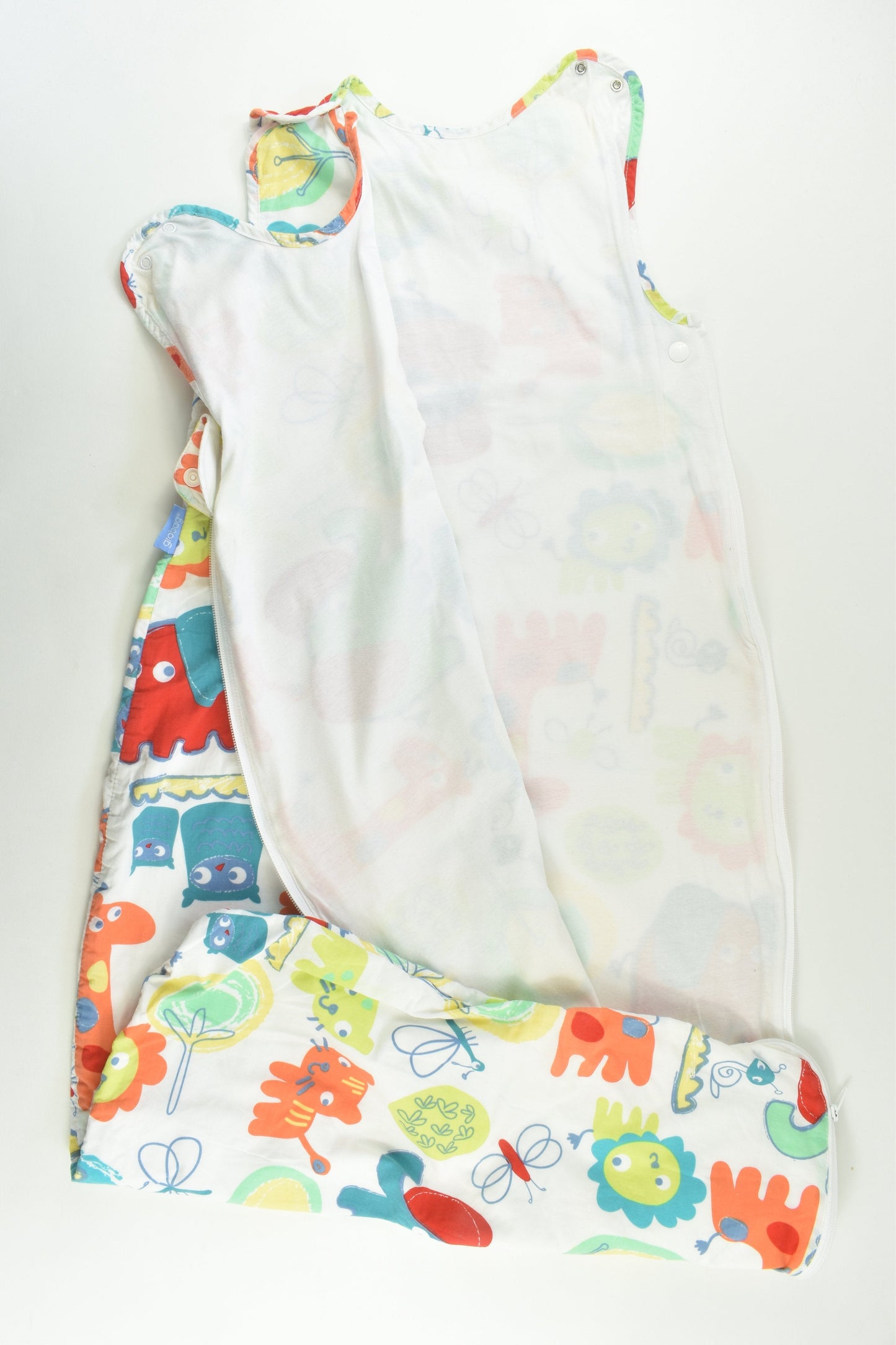 Grobag Size 1-3 (18-36 months) Approx 1.0 Tog Colourful Animals Sleeping Bag