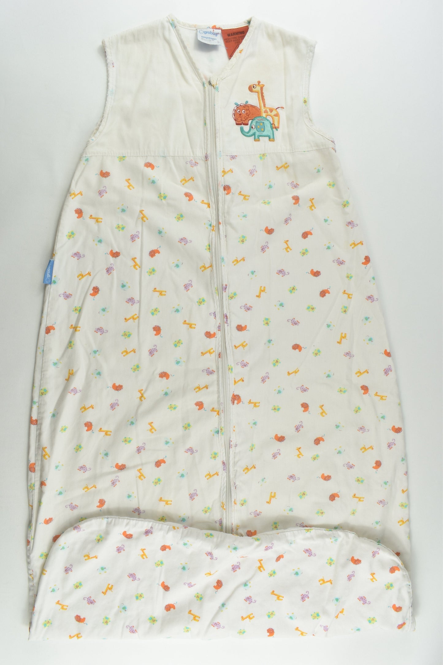 Grobag Size 1-3 (18-36 months) Approx 1.0 Tog Colourful Animals Sleeping Bag