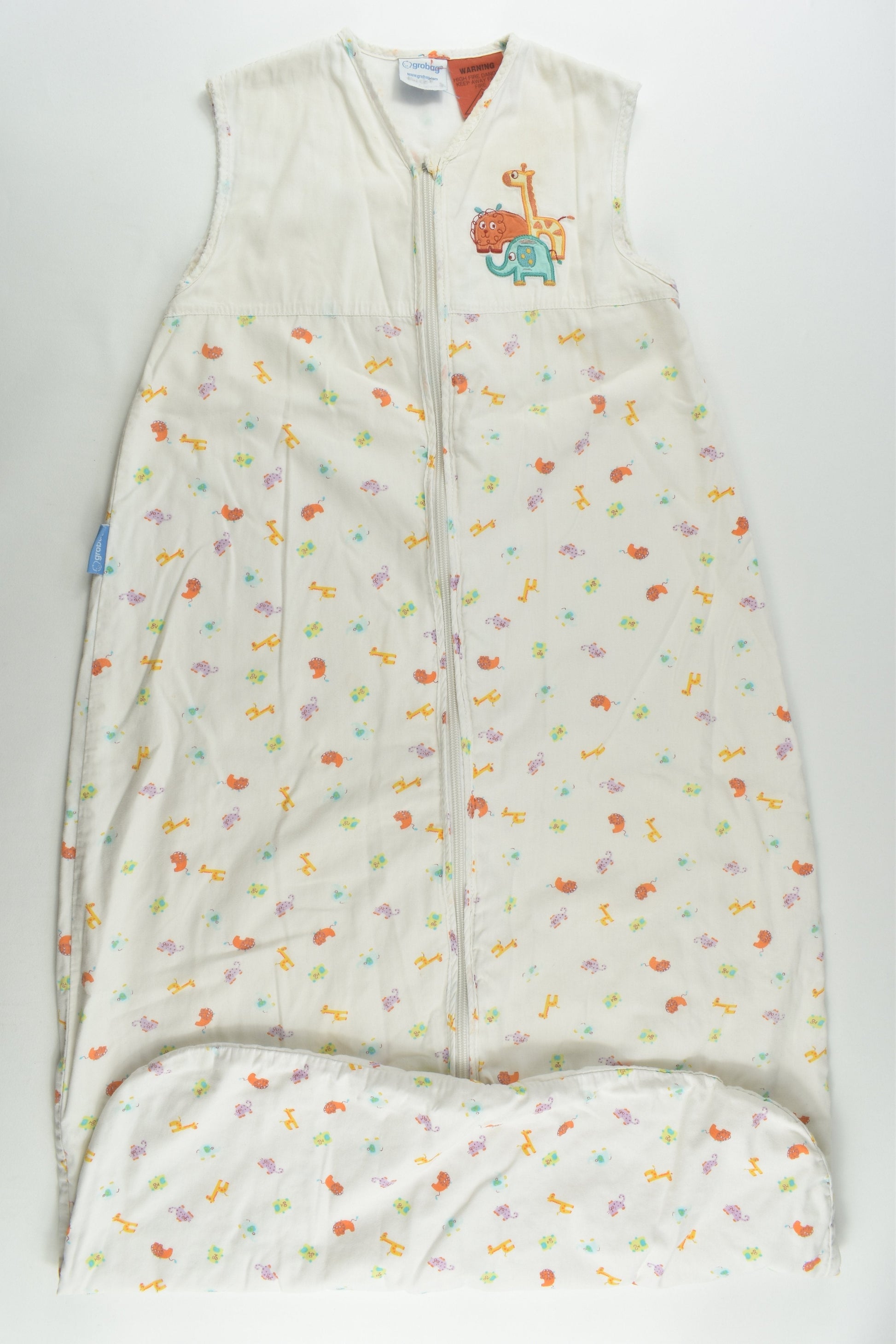 Grobag Size 1-3 (18-36 months) Approx 1.0 Tog Colourful Animals Sleeping Bag