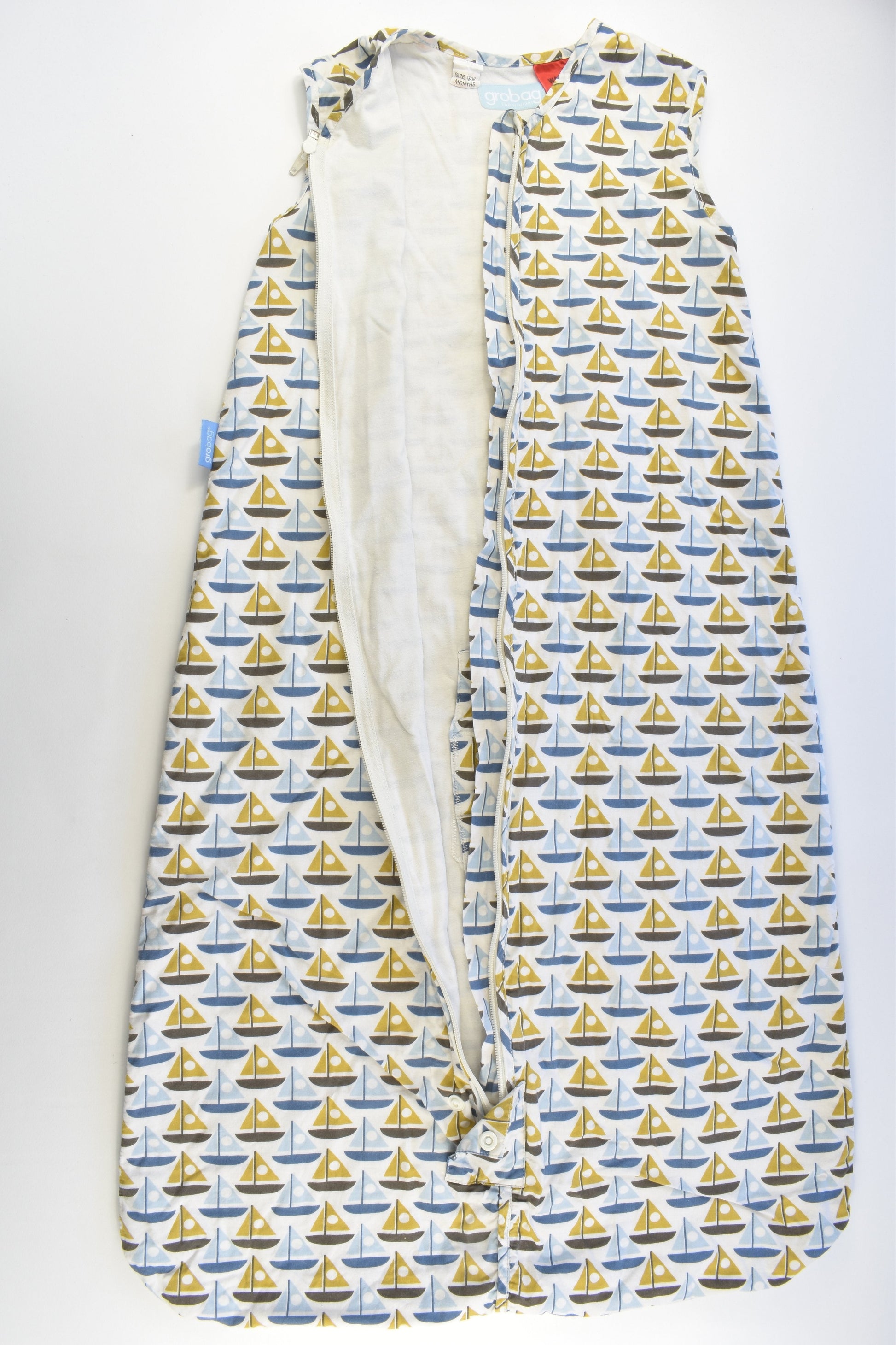Grobag Size 1-3 (18-36 months) Approx 1.0 Tog Sailboats Sleeping Bag