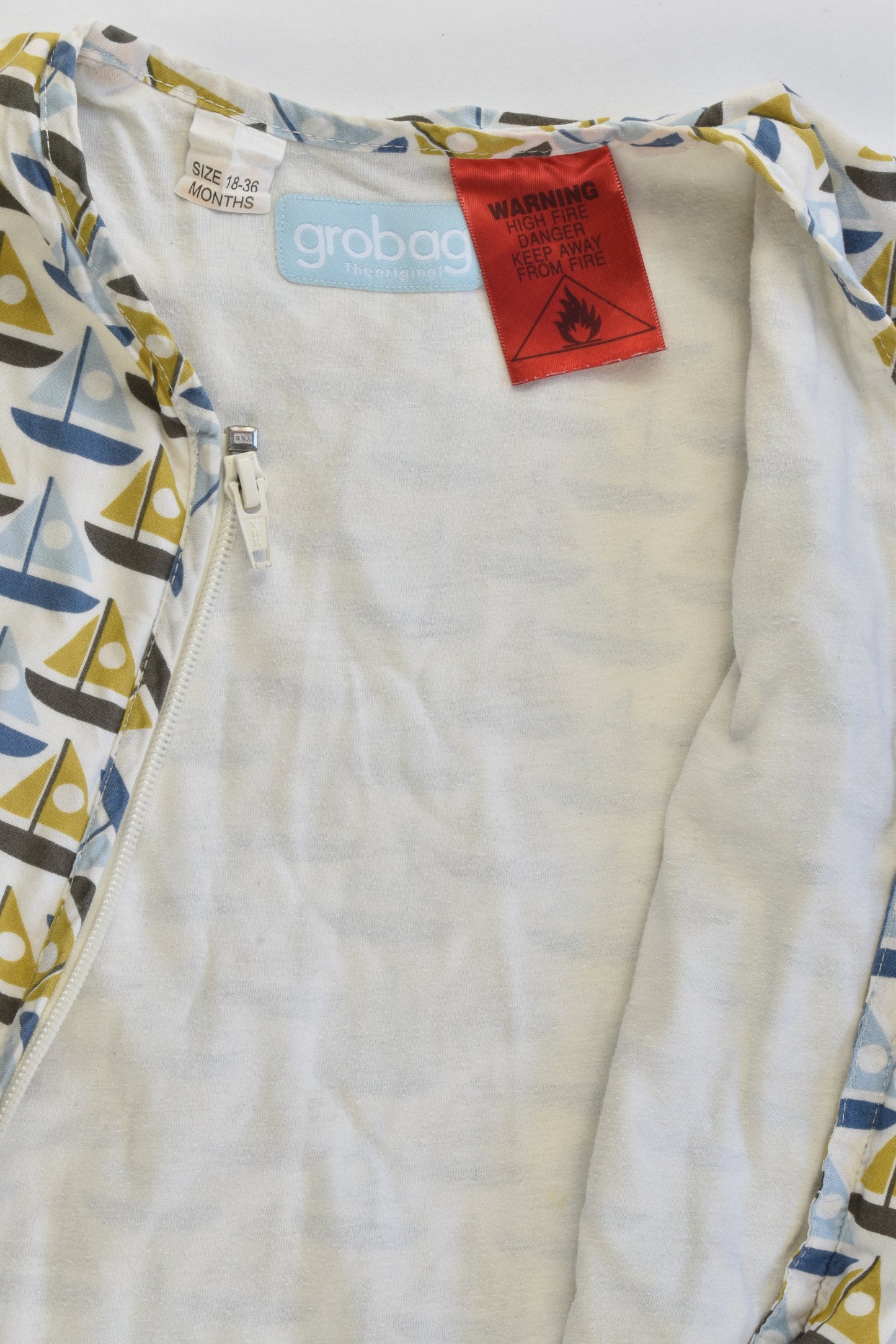 Grobag Size 1-3 (18-36 months) Approx 1.0 Tog Sailboats Sleeping Bag