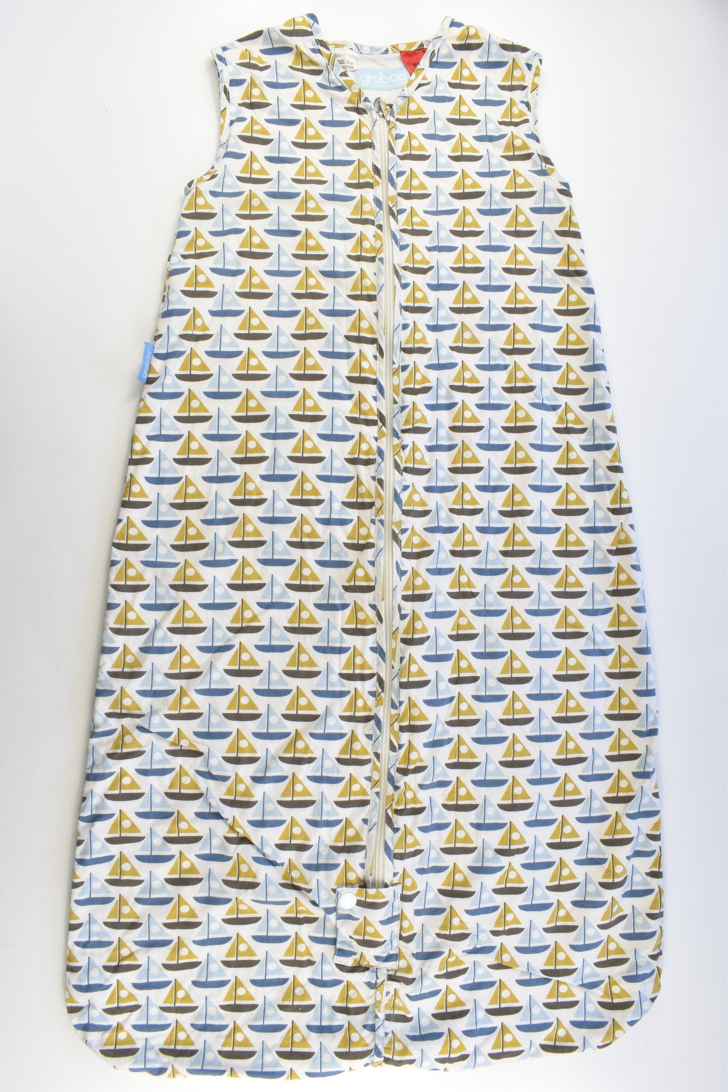 Grobag Size 1-3 (18-36 months) Approx 1.0 Tog Sailboats Sleeping Bag