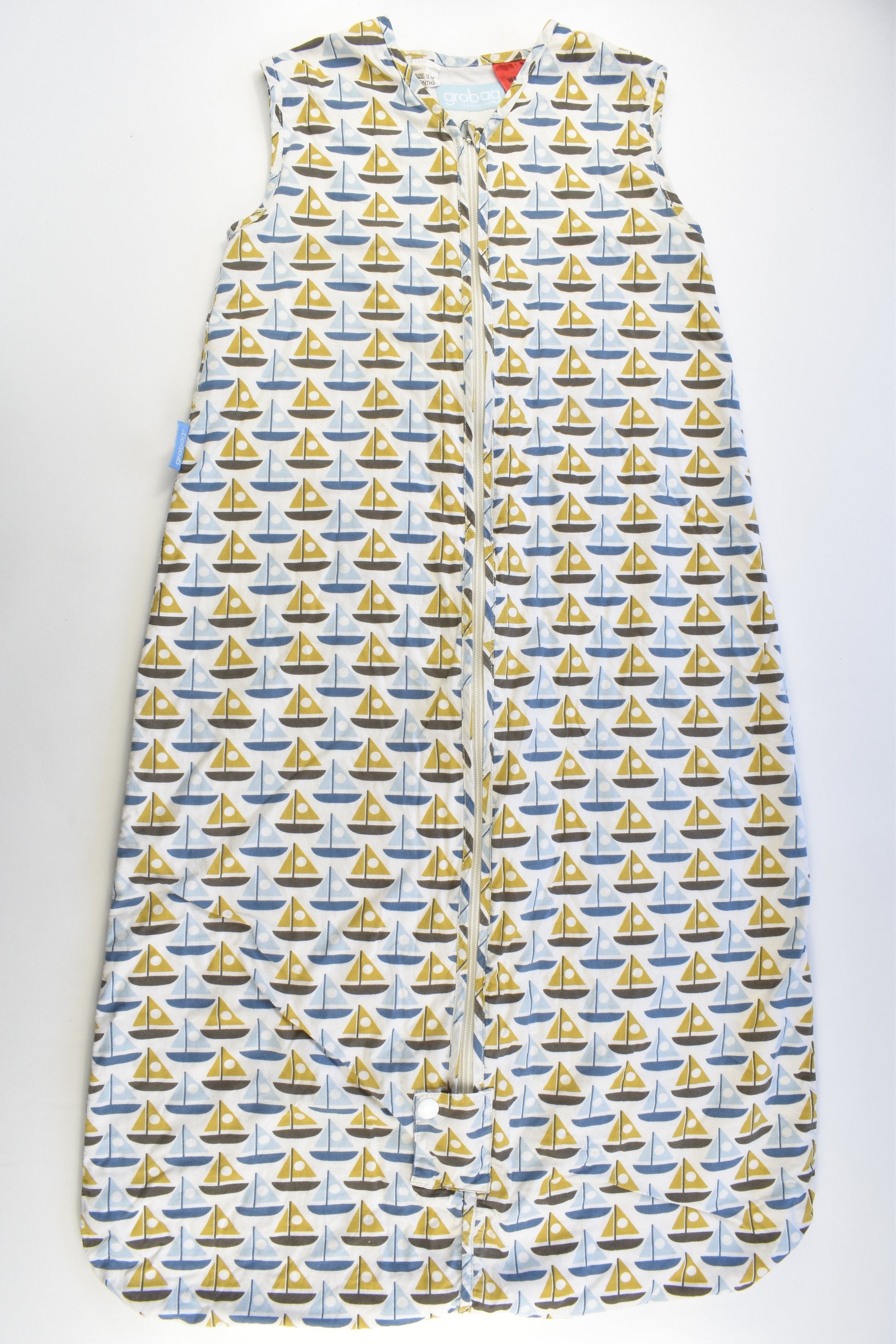 Grobag Size 1-3 (18-36 months) Approx 1.0 Tog Sailboats Sleeping Bag
