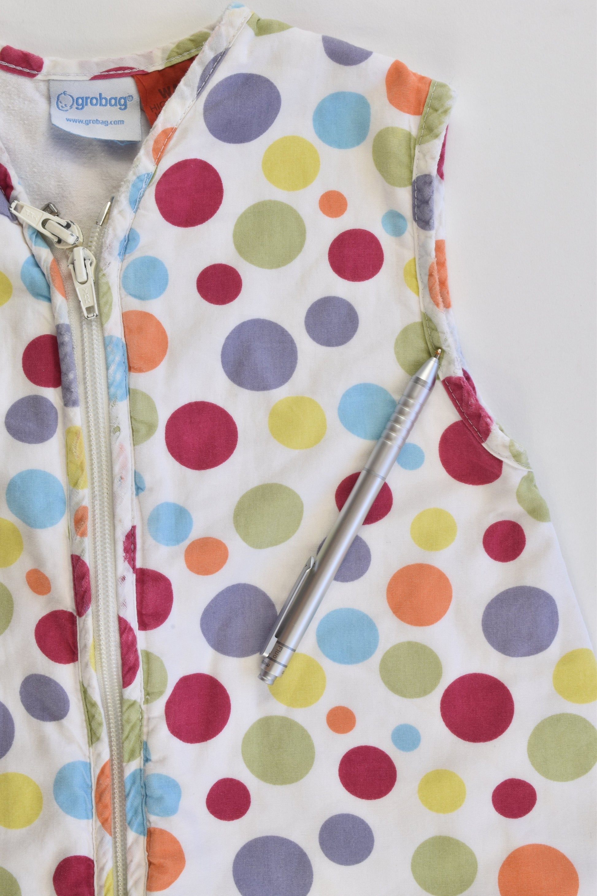 Grobag Size 6-18 months Approx 1.0 TOG Polka Dots Sleeping Bag