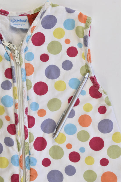 Grobag Size 6-18 months Approx 1.0 TOG Polka Dots Sleeping Bag