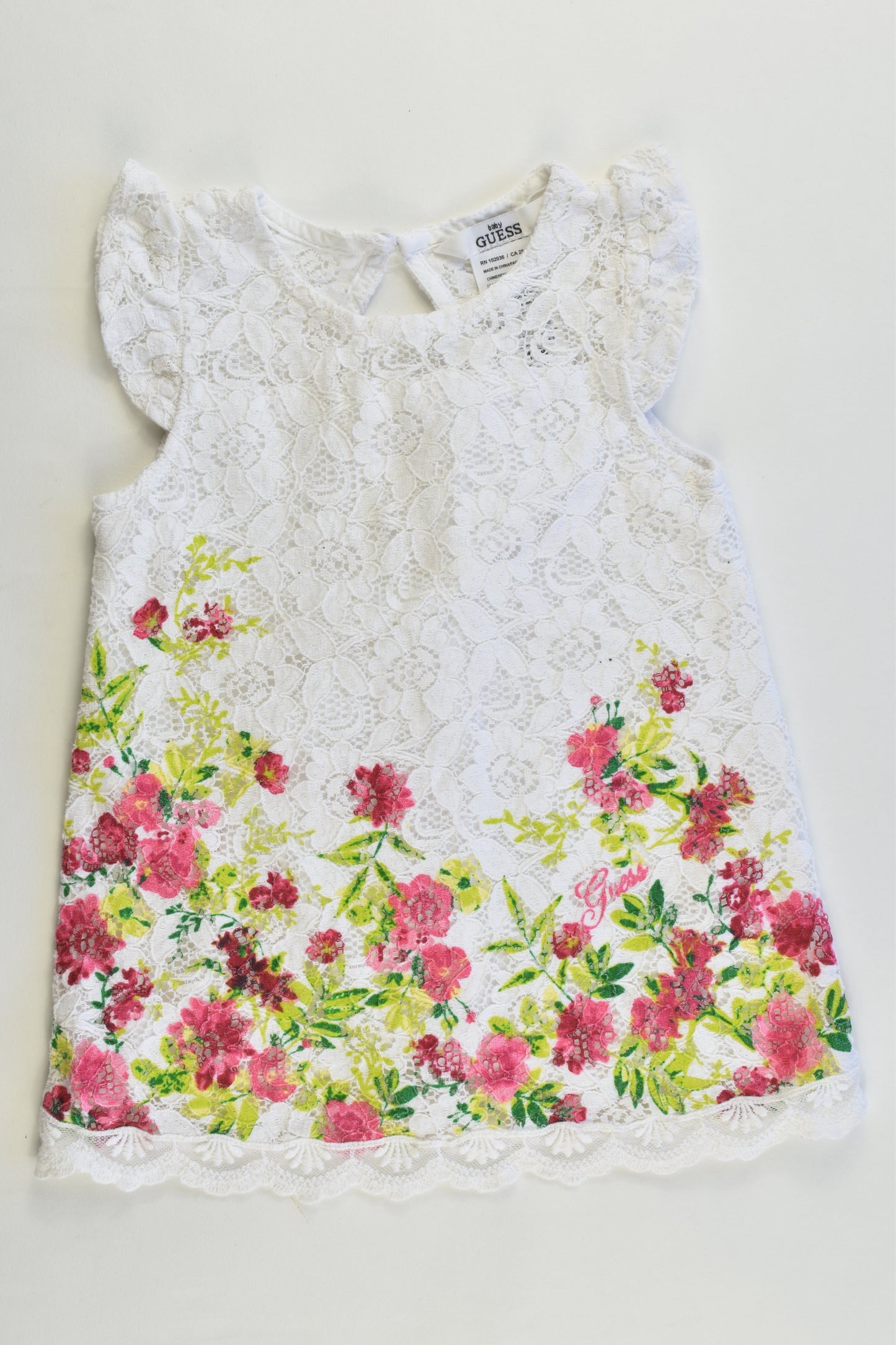 Guess Size 18 months Lined Lace Tunic/Dress