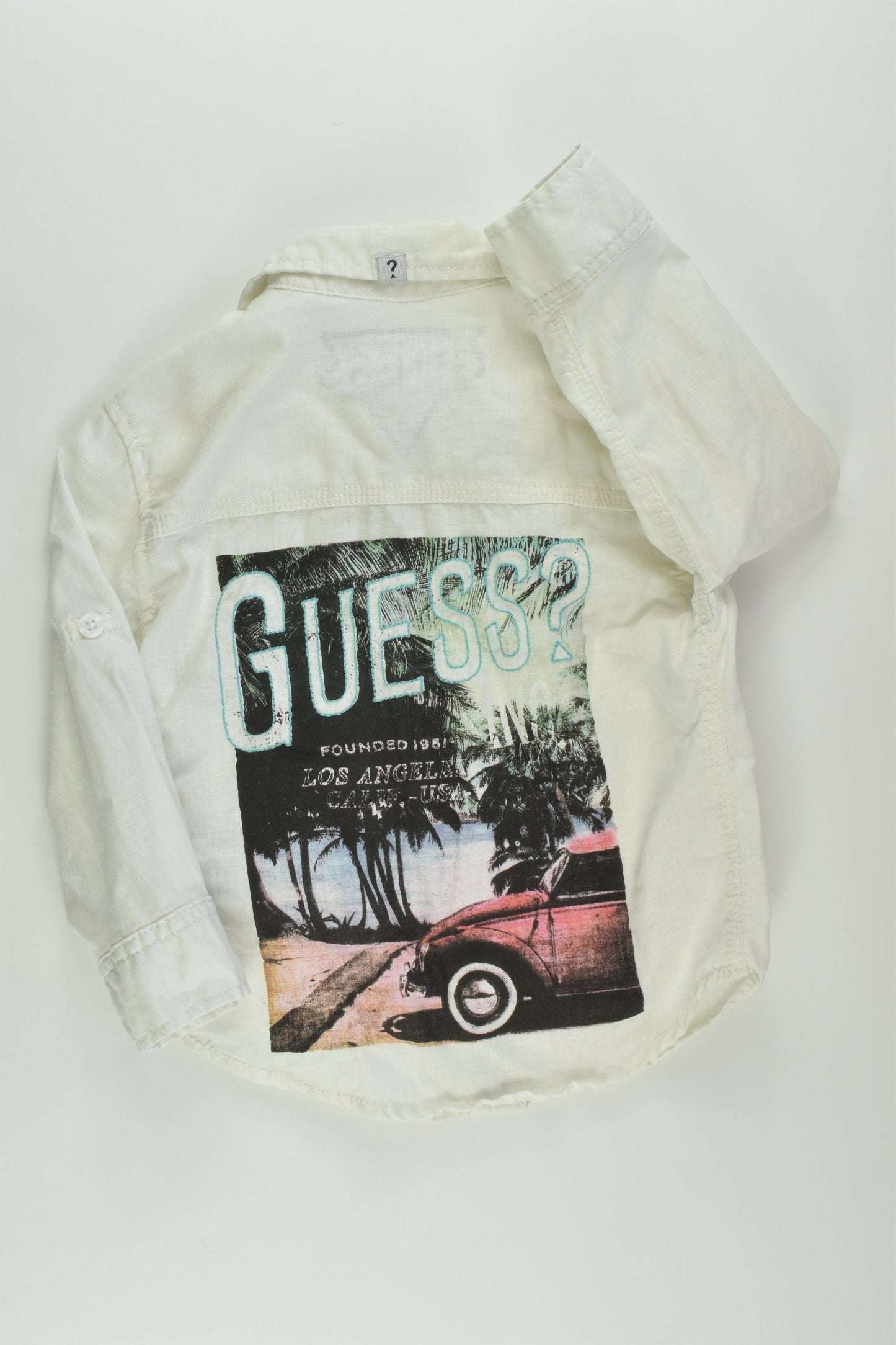 Guess Size 2 Linen Blend Shirt