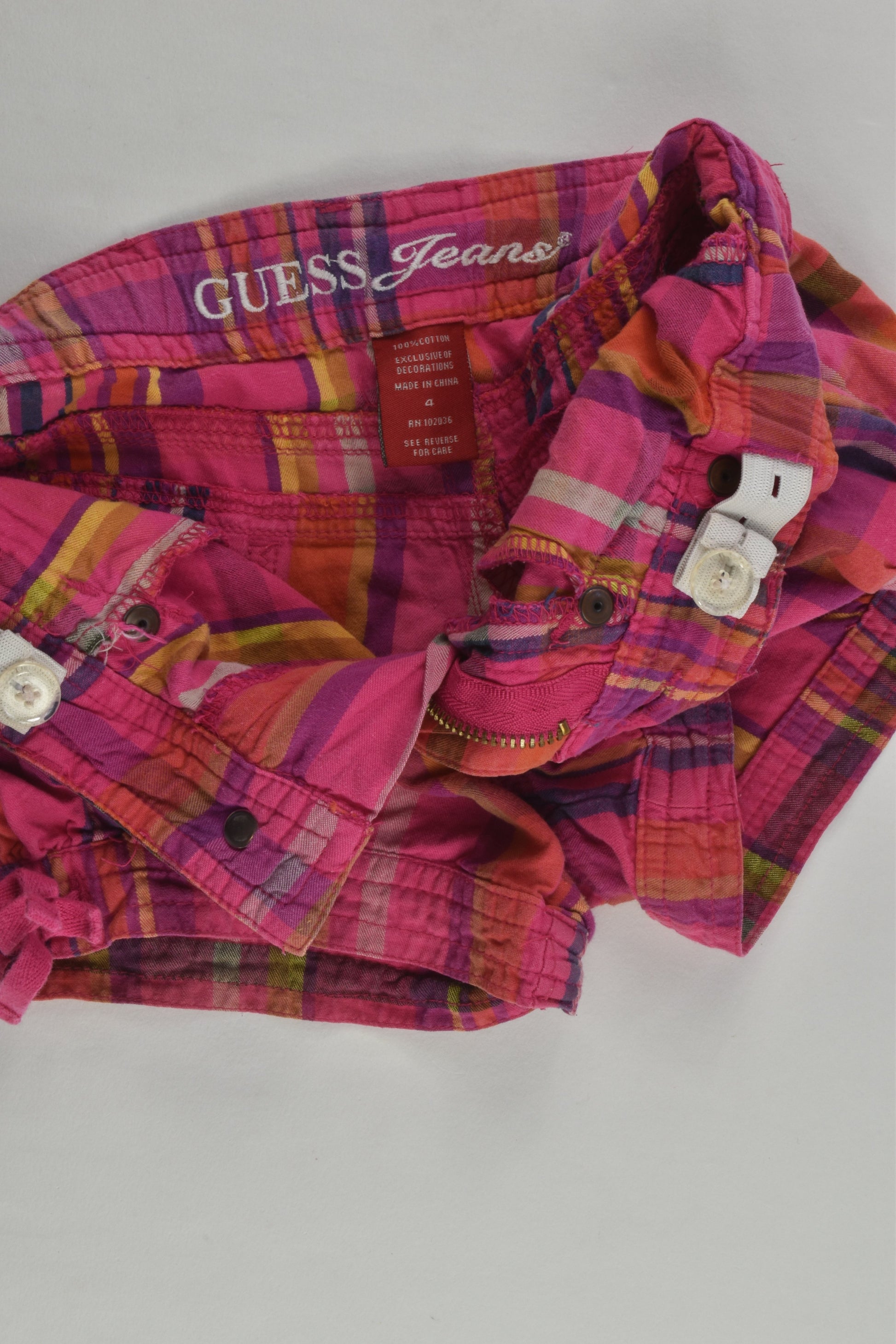 Guess Size 4 Checked Shorts