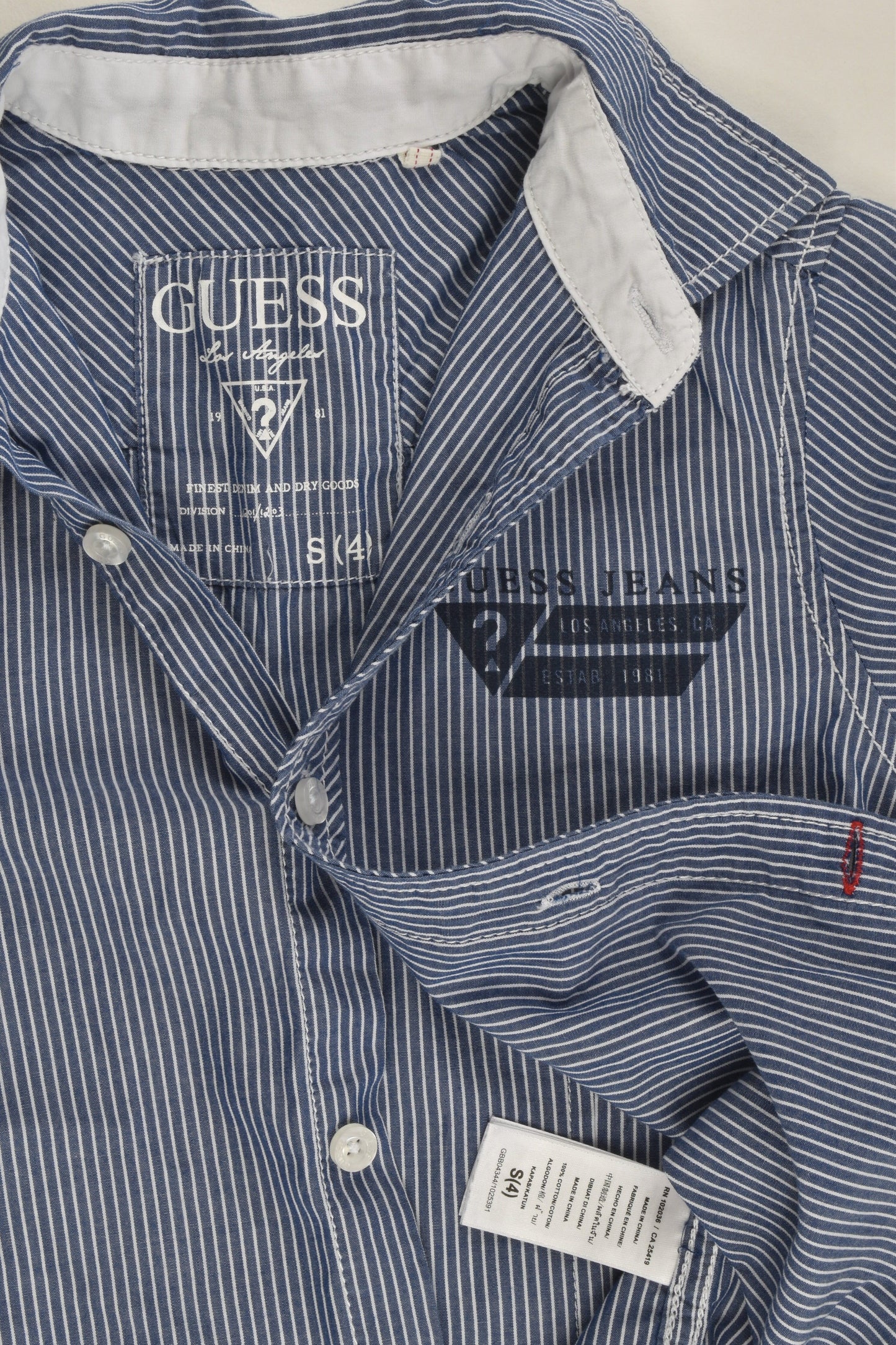 Guess Size 4 Striped Shirt