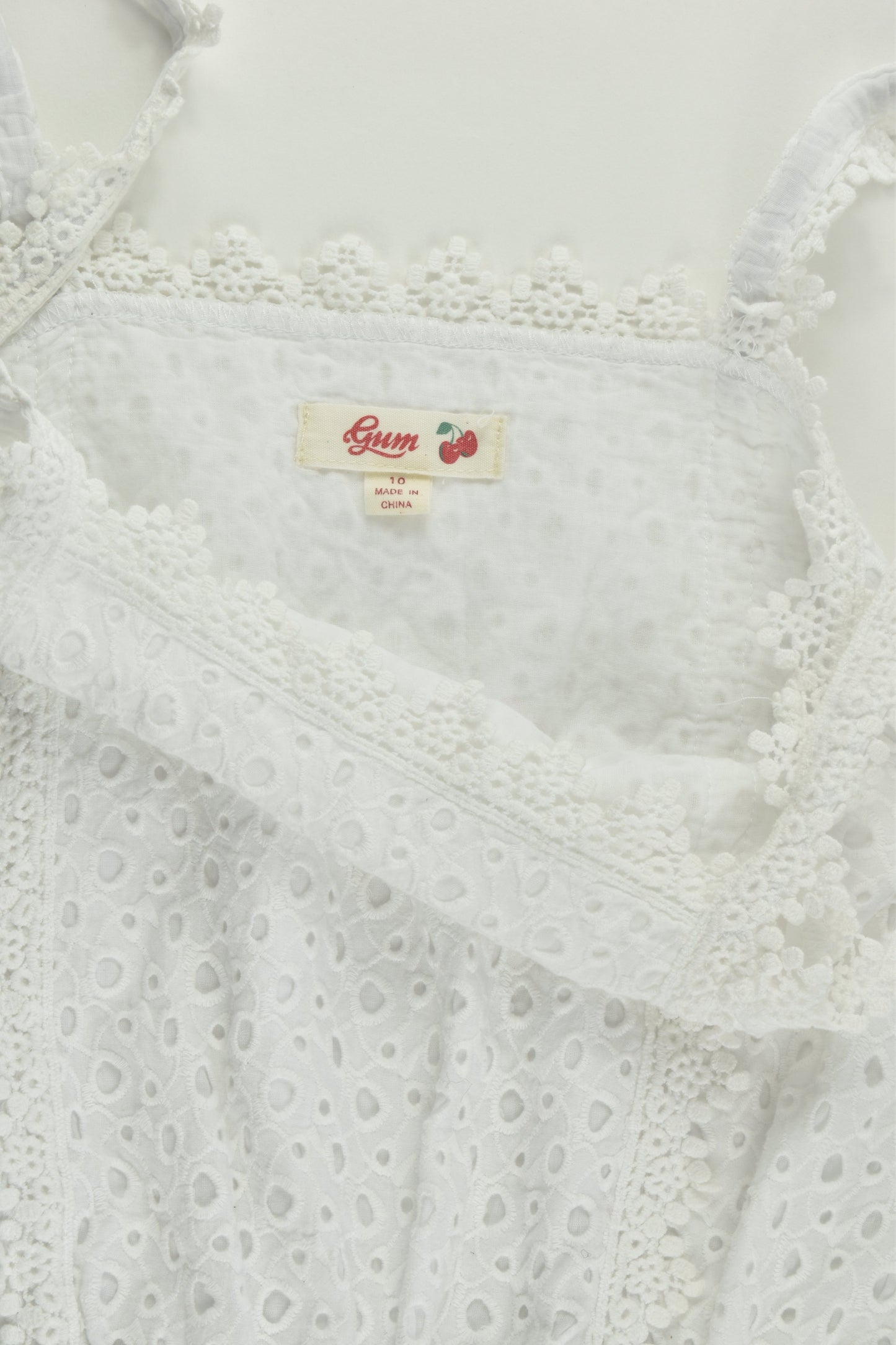 Gum Size 10 Lined Lace Playsuit