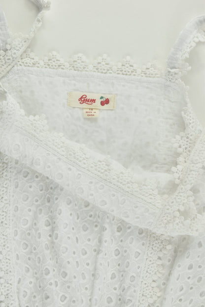 Gum Size 10 Lined Lace Playsuit