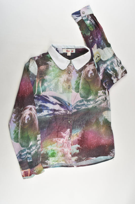 Gum Size 10 Snowy Forest Shirt