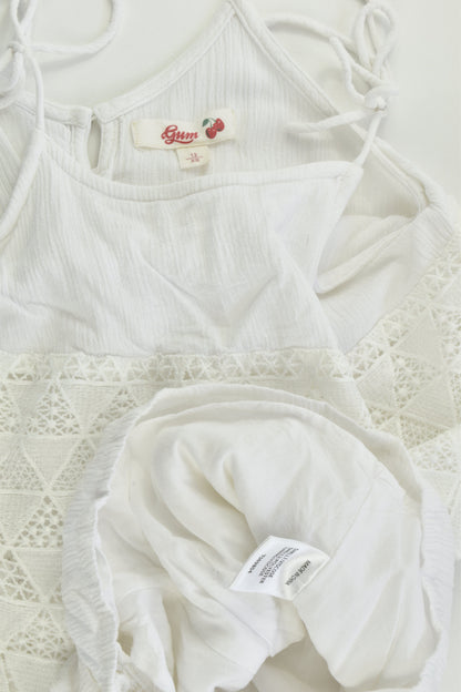 Gum Size 12 Lined Lace Playsuit